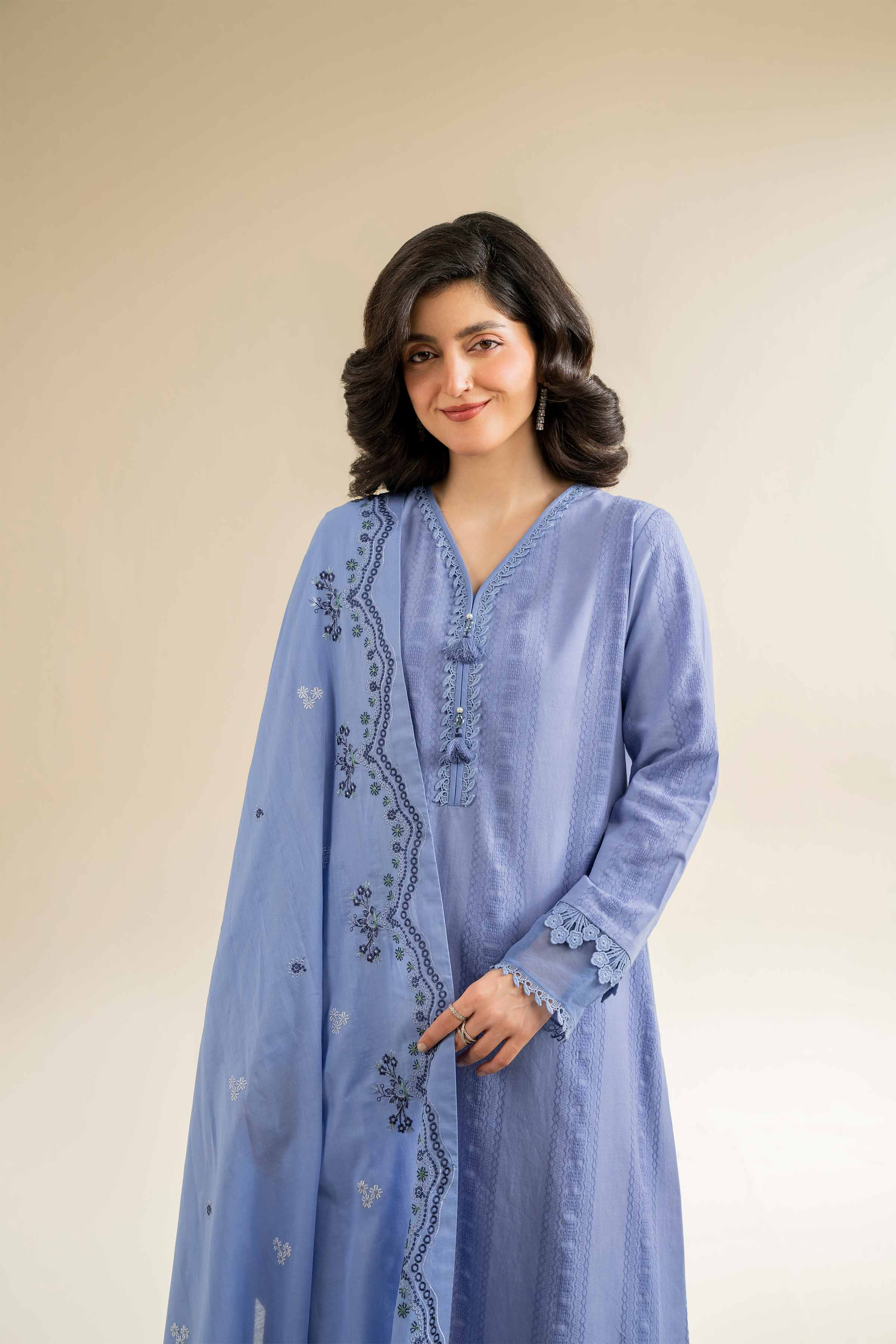 3 Piece - Dyed Embroidered Suit - 42501097 for Women - Unstitched Collection | Nishat | Shop Online