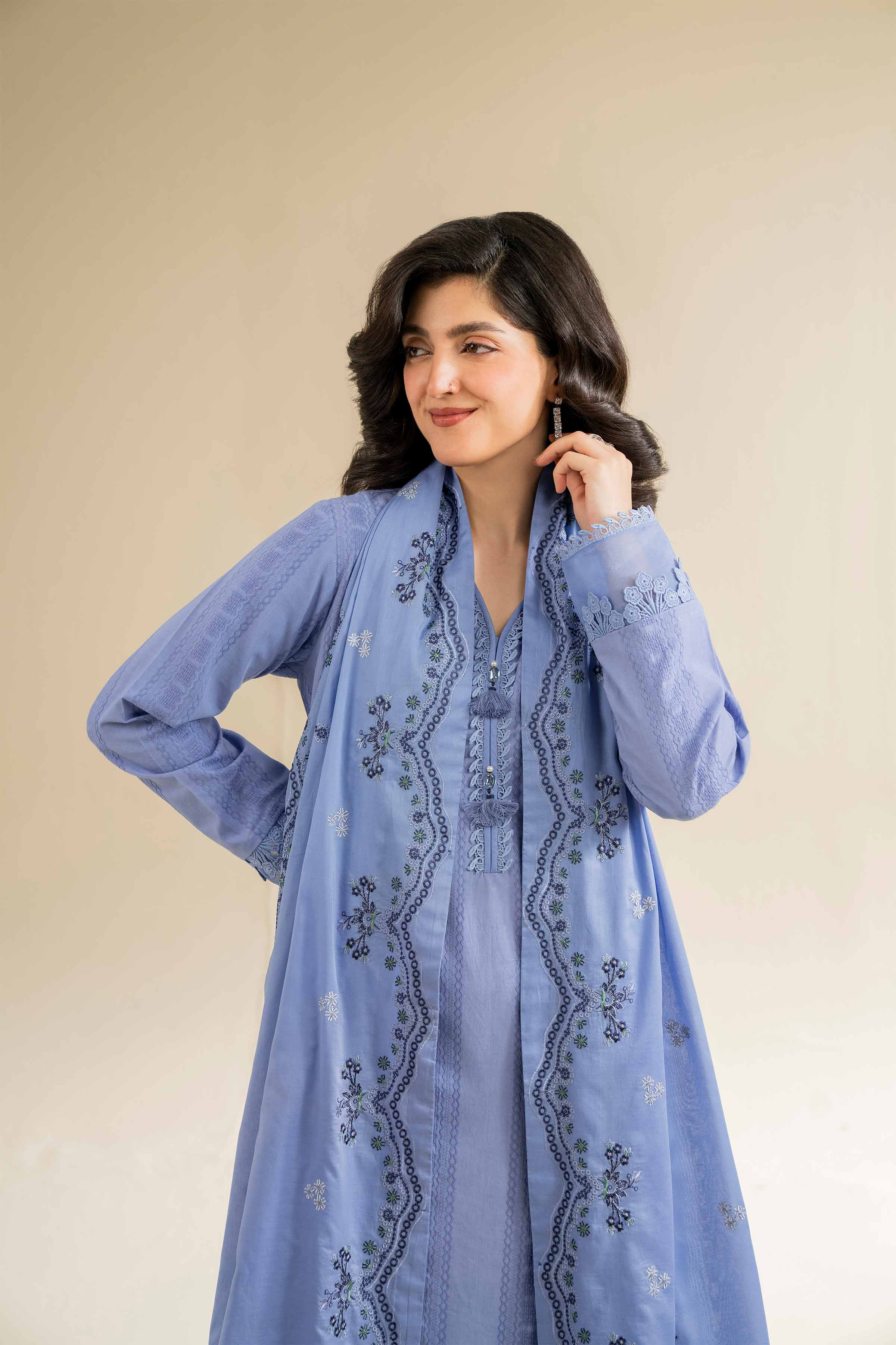 3 Piece - Dyed Embroidered Suit - 42501097 for Women - Unstitched Collection | Nishat | Shop Online