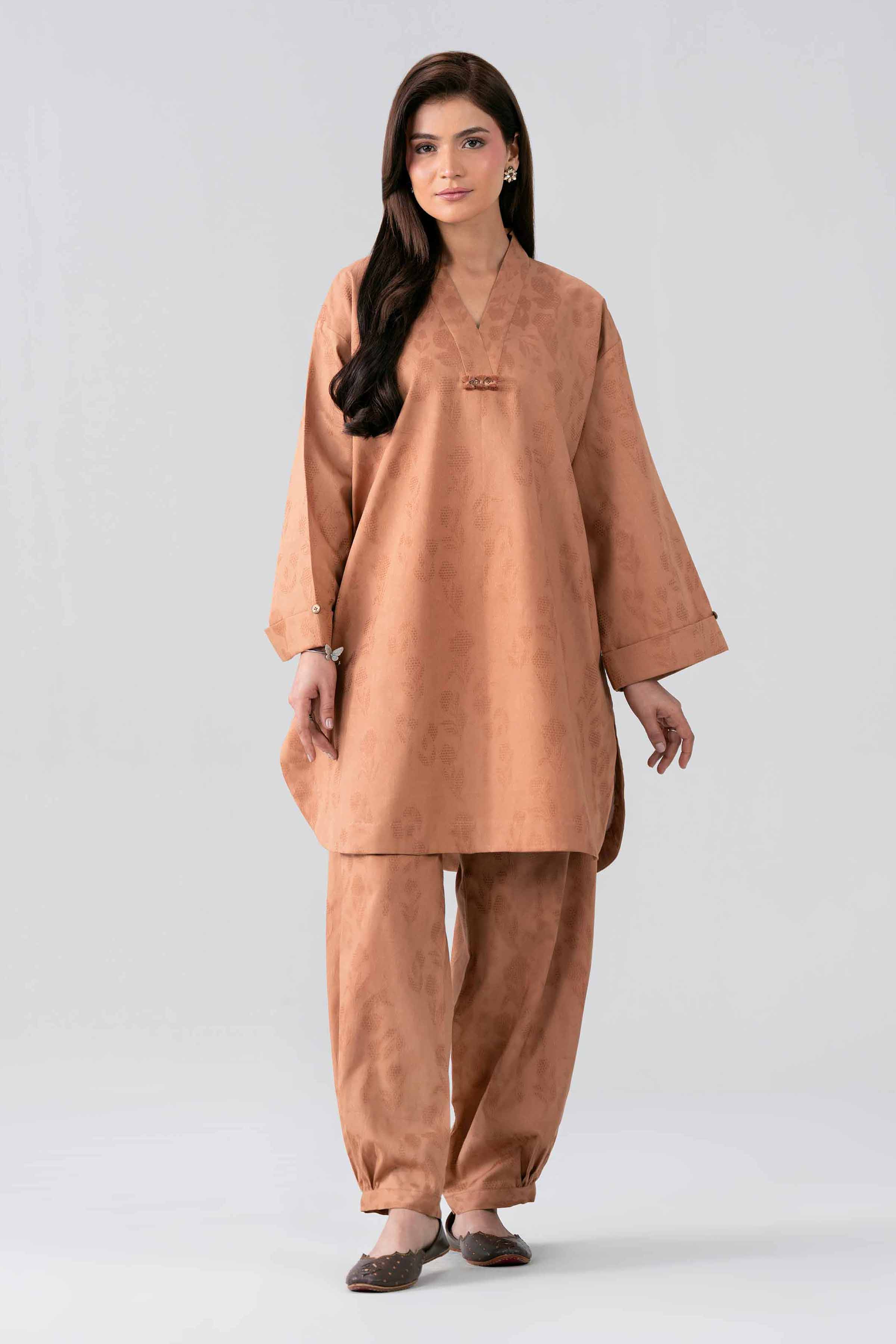 2 Piece - Jacquard Suit - 42501098-1 for Women - Unstitched Collection | Nishat | Shop Online