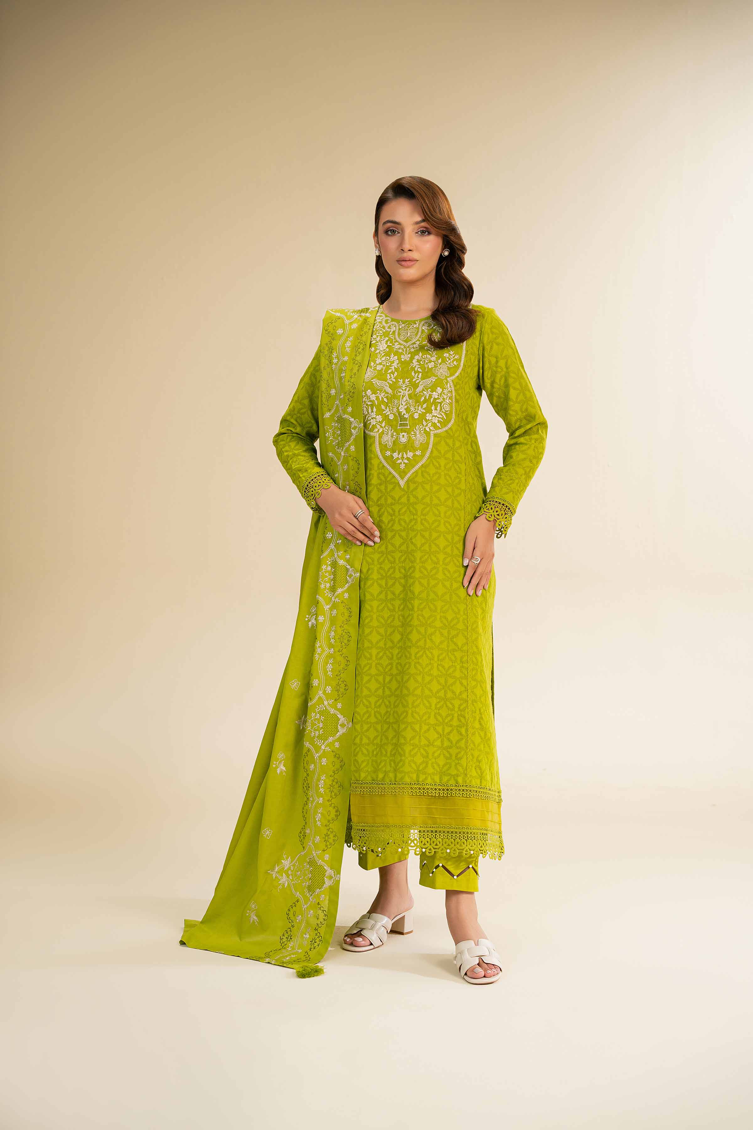 3 Piece - Dyed Embroidered Suit - 42501101 for Women - Unstitched Collection | Nishat | Shop Online
