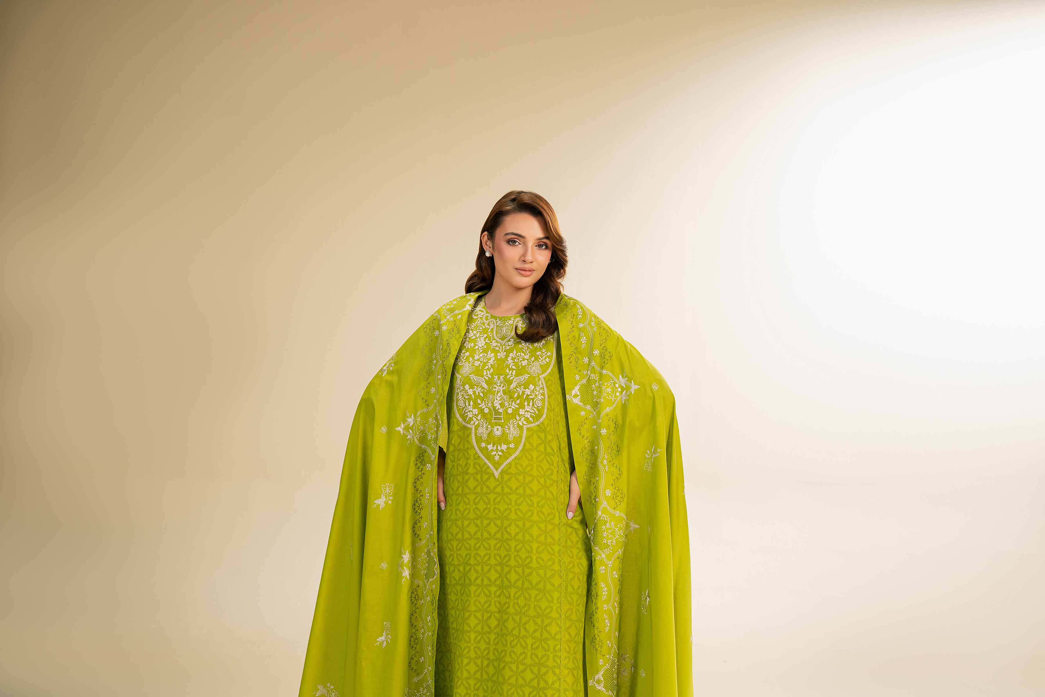 3 Piece - Dyed Embroidered Suit - 42501101 for Women - Unstitched Collection | Nishat | Shop Online