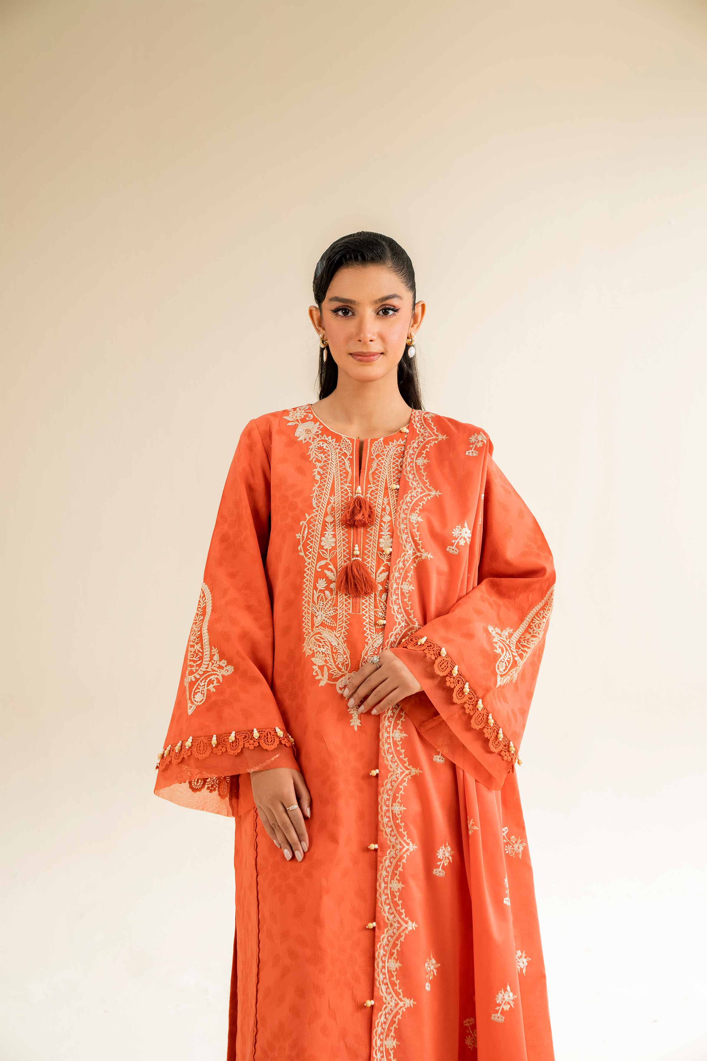 3 Piece - Dyed Embroidered Suit - 42501102 for Women - Unstitched Collection | Nishat | Shop Online