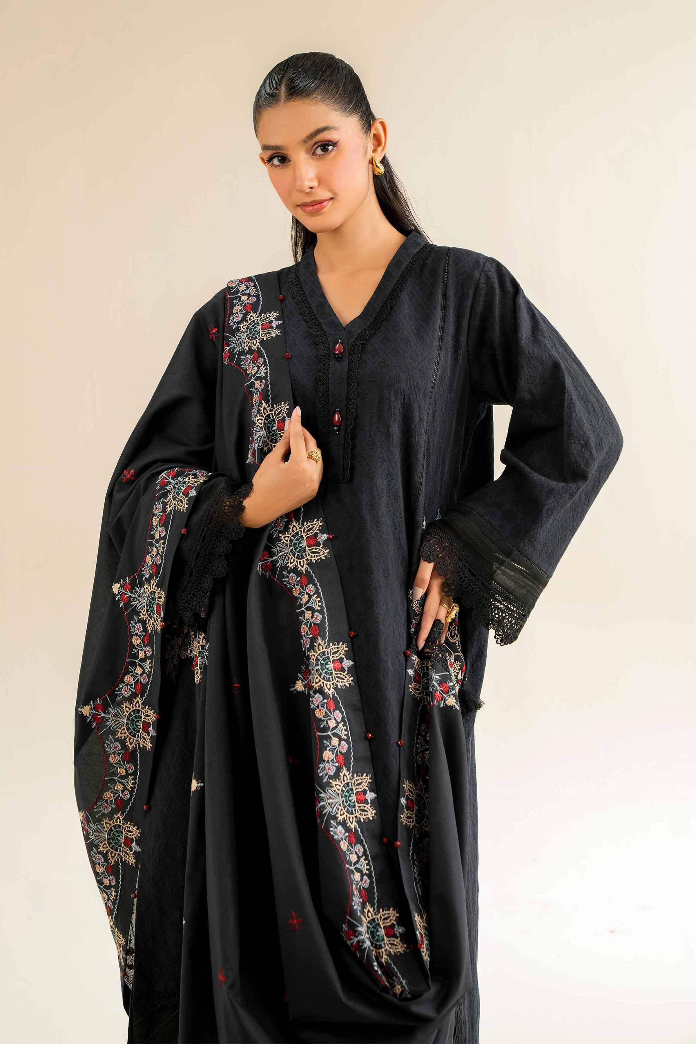3 Piece - Dyed Embroidered Suit - 42501103 for Women - Unstitched Collection | Nishat | Shop Online