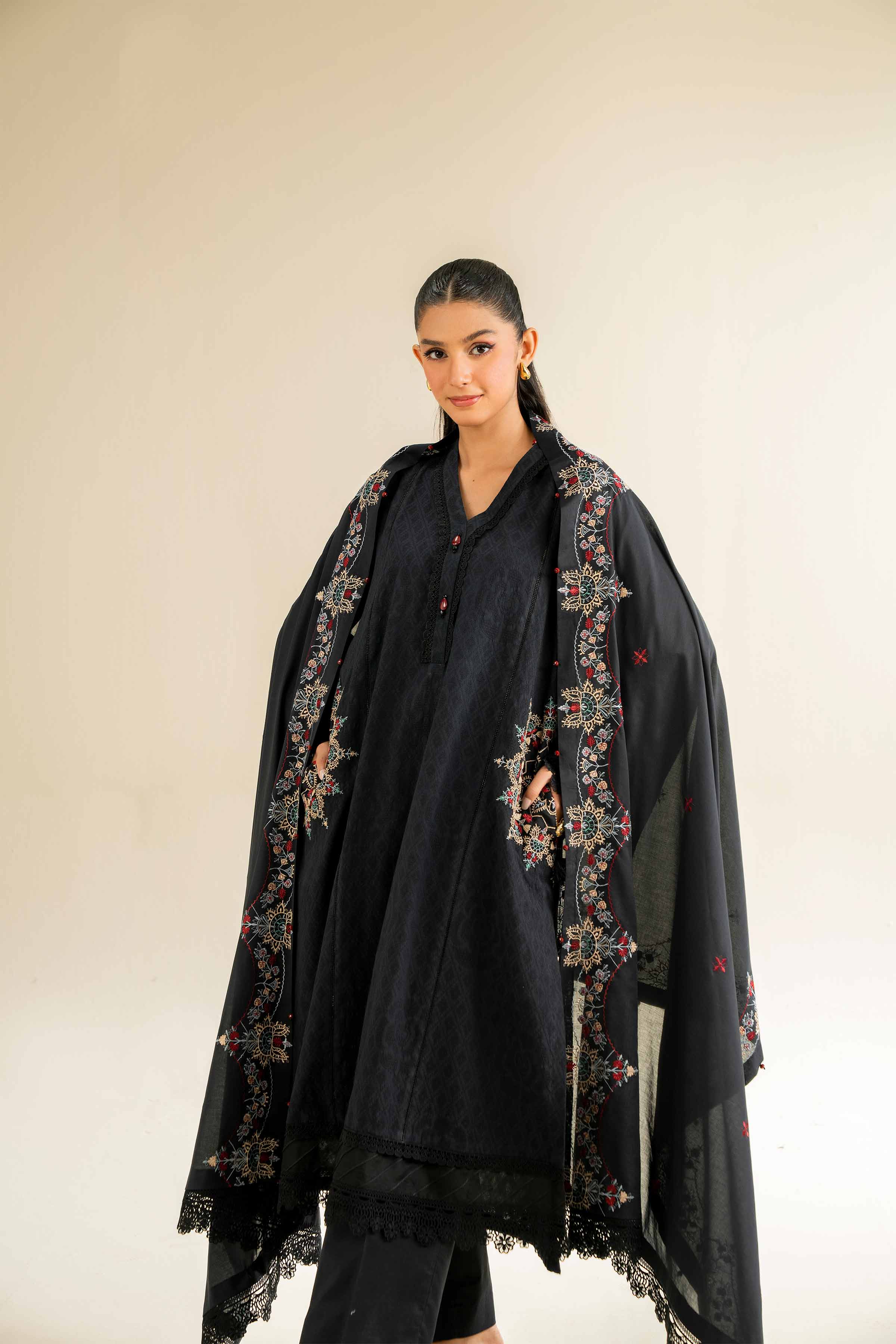 3 Piece - Dyed Embroidered Suit - 42501103 for Women - Unstitched Collection | Nishat | Shop Online