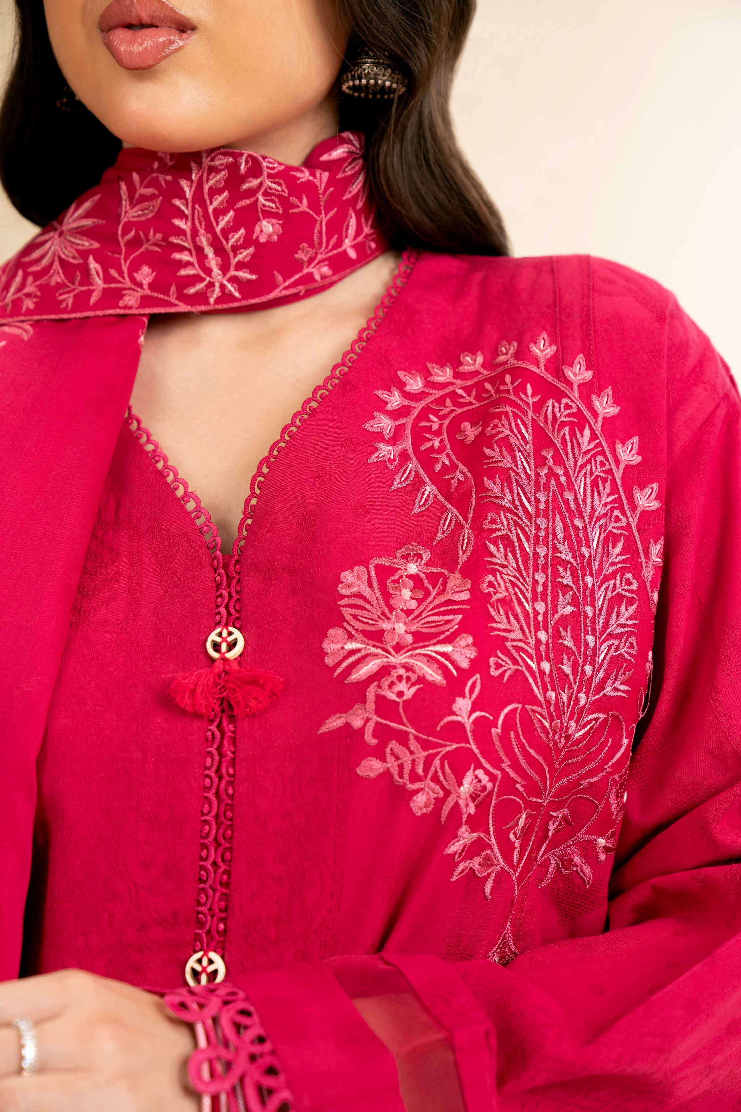 3 Piece - Dyed Embroidered Suit - 42501104 for Women - Unstitched Collection | Nishat | Shop Online