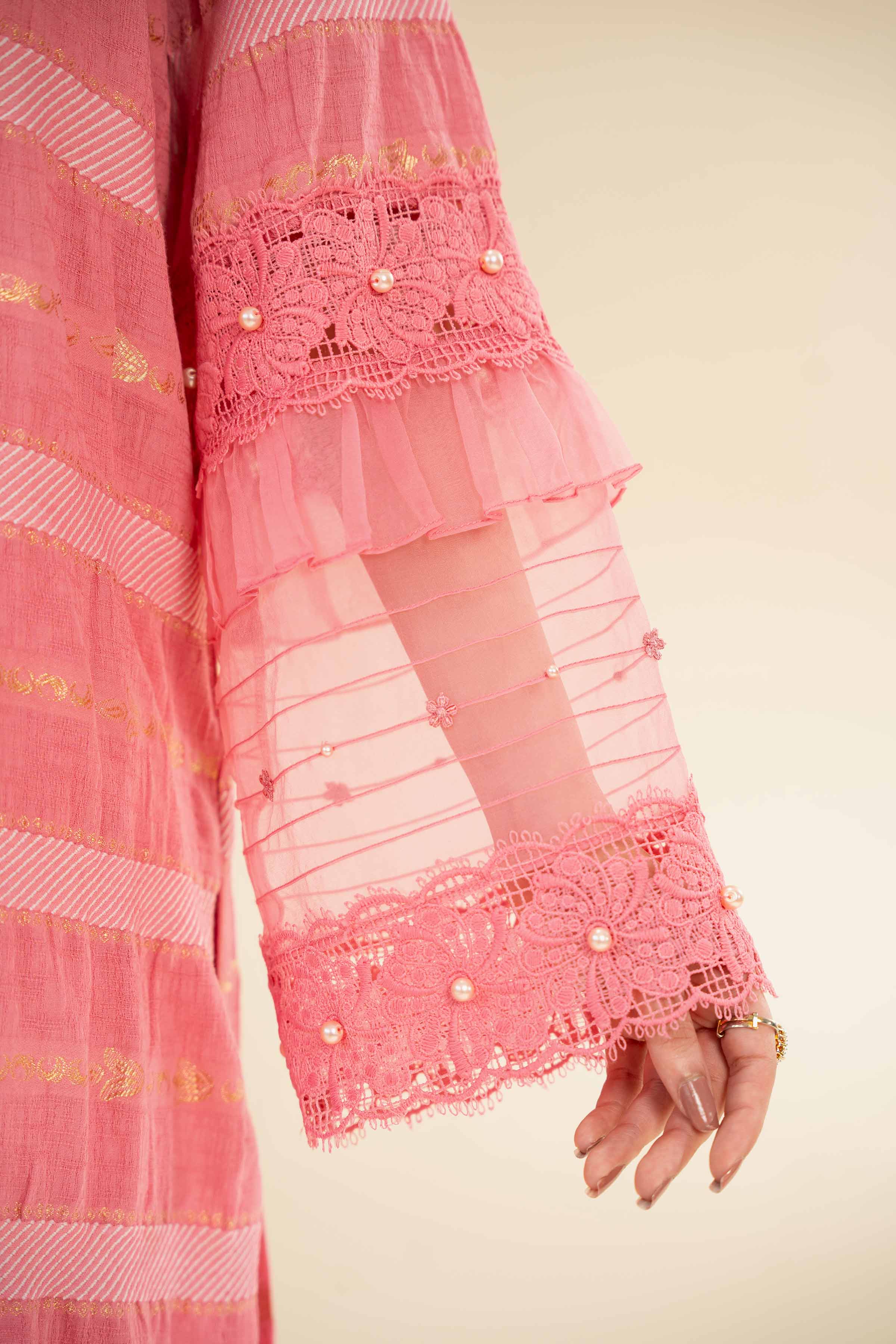 3 Piece - Paste Printed With Jacquard Suit - 42501106 for Women - Unstitched Collection | Nishat | Shop Online