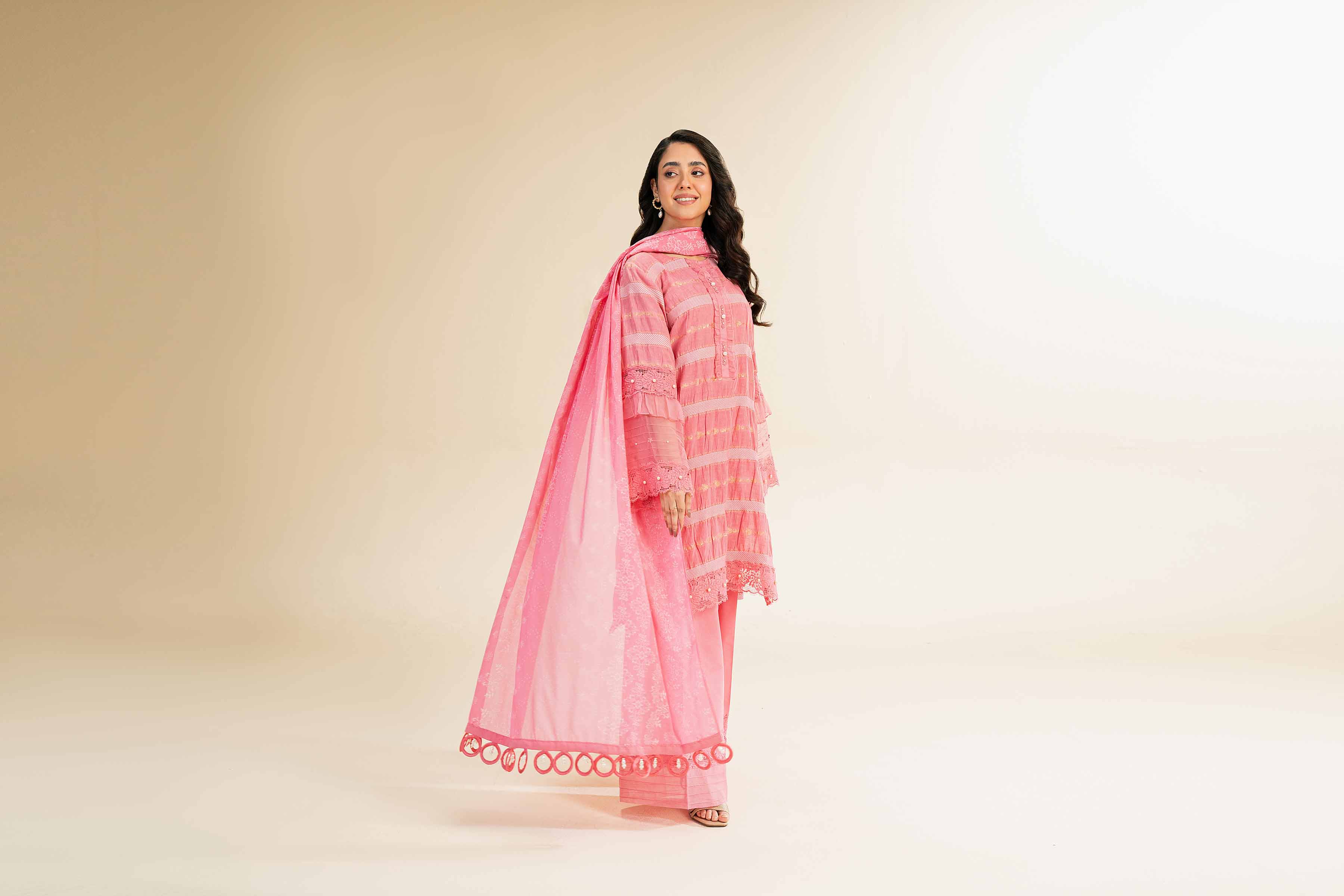 3 Piece - Paste Printed With Jacquard Suit - 42501106 for Women - Unstitched Collection | Nishat | Shop Online