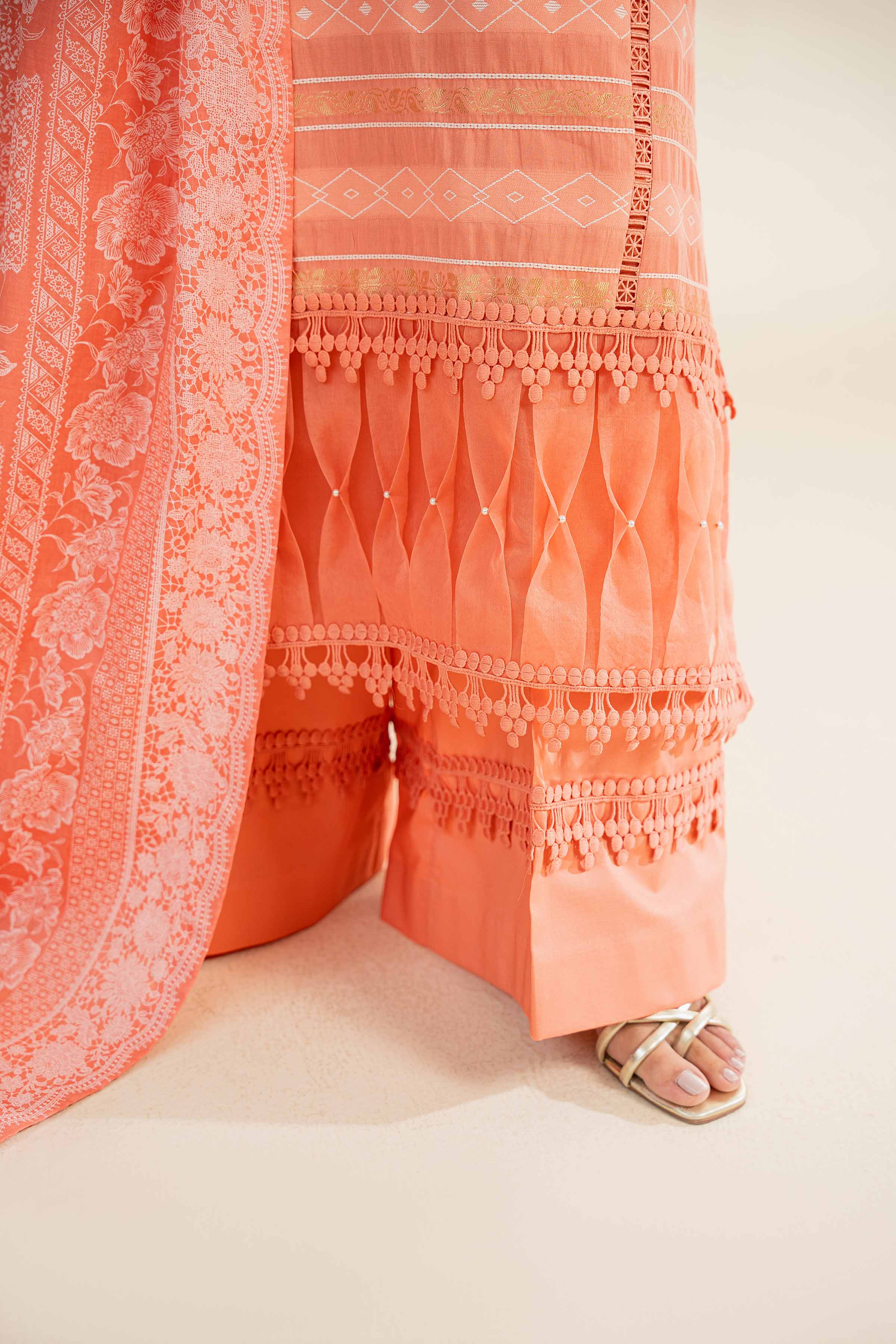 3 Piece - Paste Printed With Jacquard Suit - 42501107 for Women - Unstitched Collection | Nishat | Shop Online
