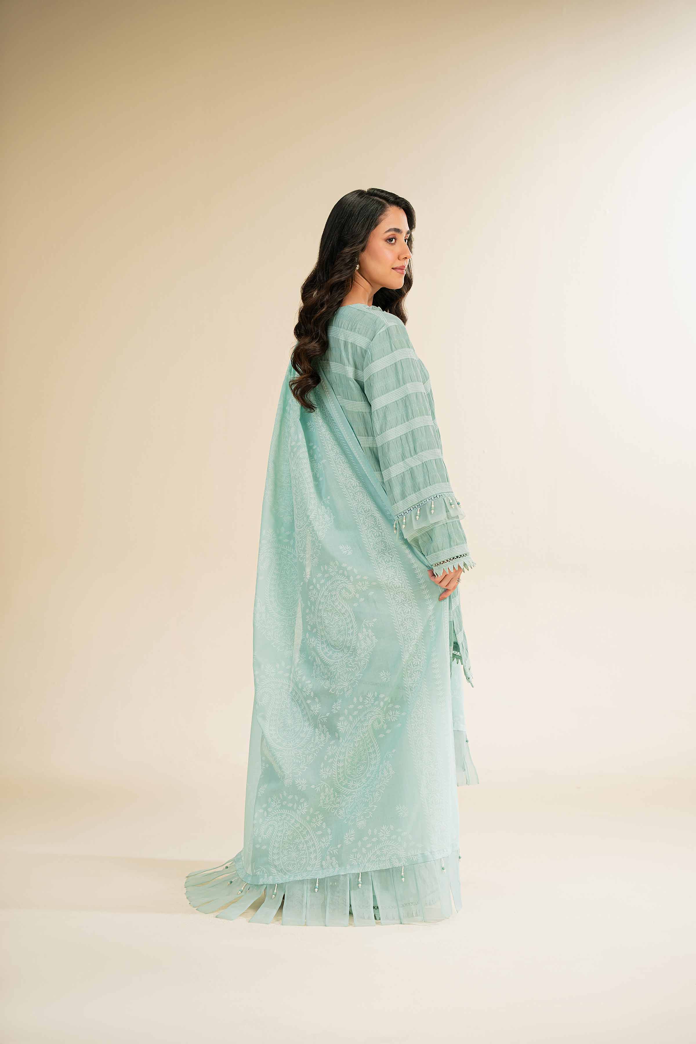 3 Piece - Paste Printed With Jacquard Suit - 42501108 for Women - Unstitched Collection | Nishat | Shop Online
