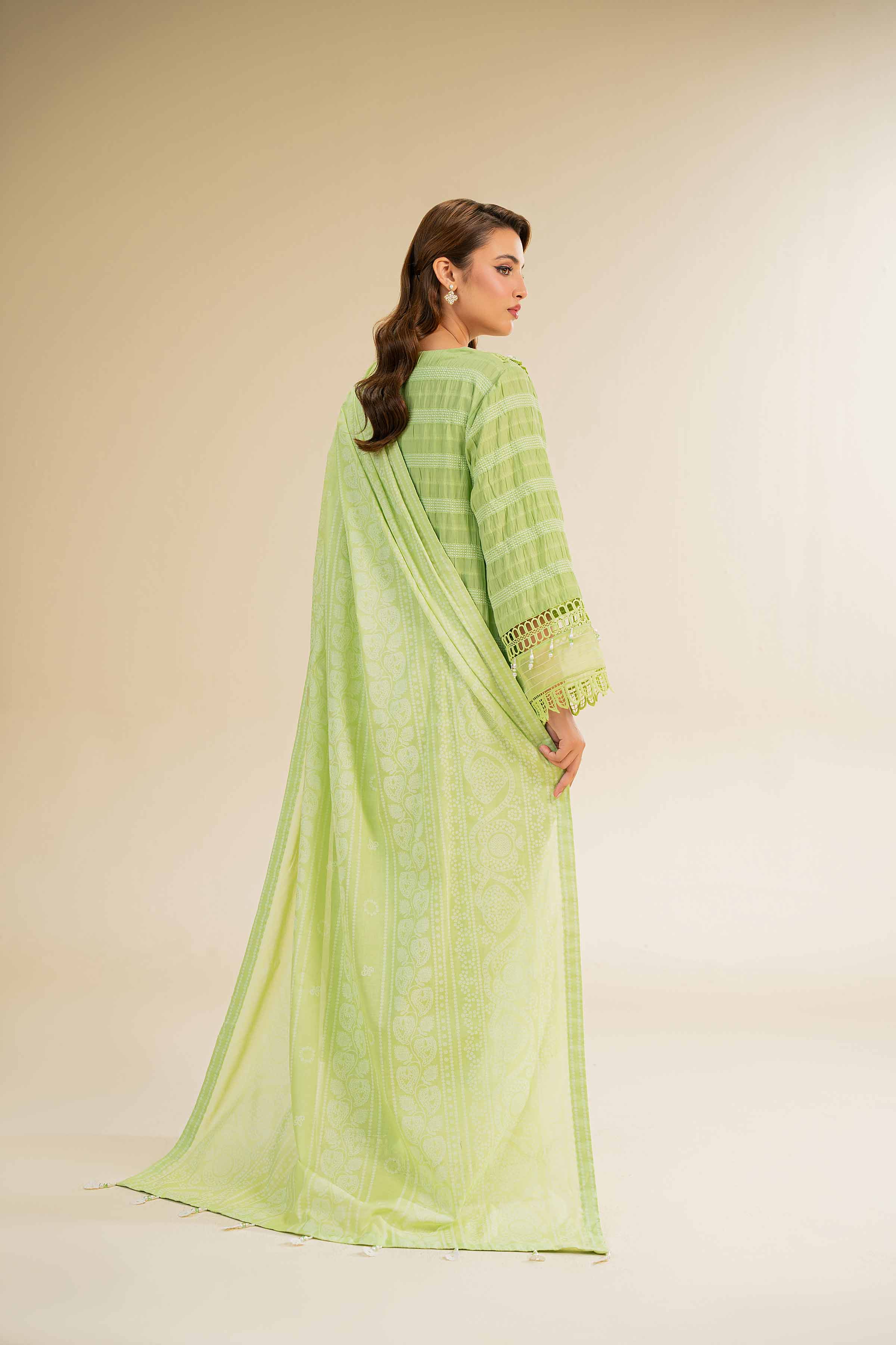 3 Piece - Paste Printed With Jacquard Suit - 42501109 for Women - Unstitched Collection | Nishat | Shop Online