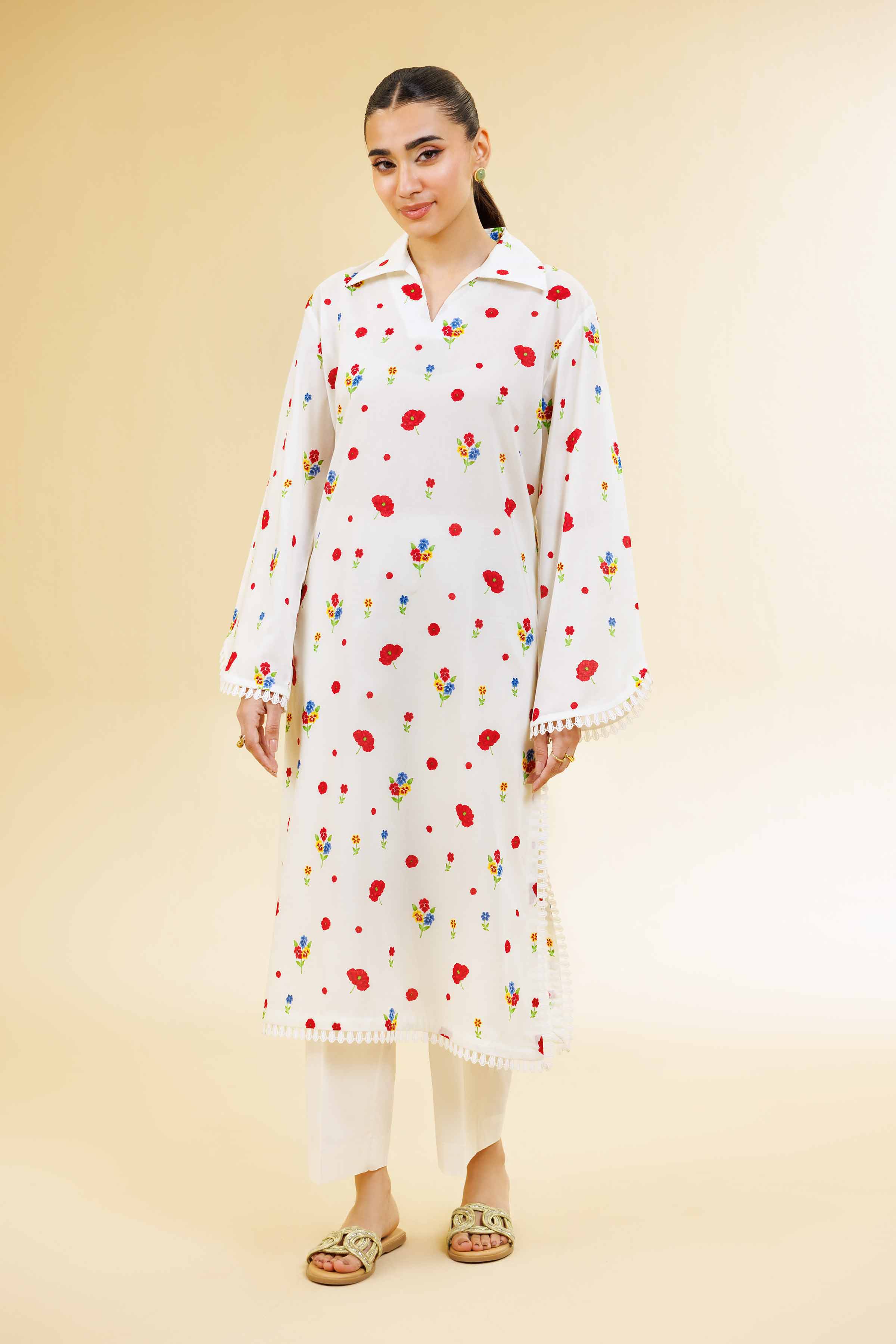 2 Piece - Printed Suit - 42501116 for Women - Unstitched Collection | Nishat | Shop Online