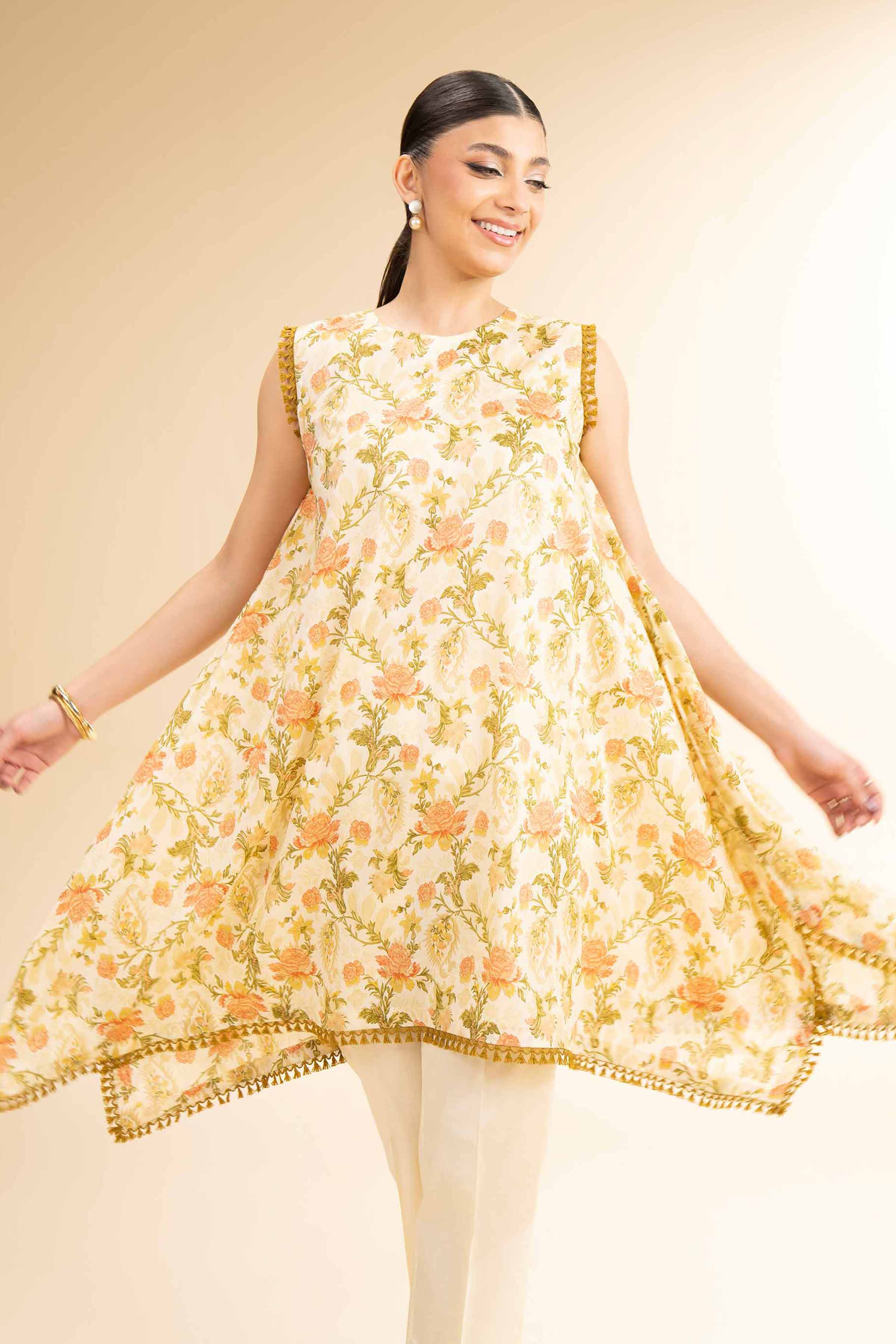 2 Piece - Printed Suit - 42501117 for Women - Unstitched Collection | Nishat | Shop Online