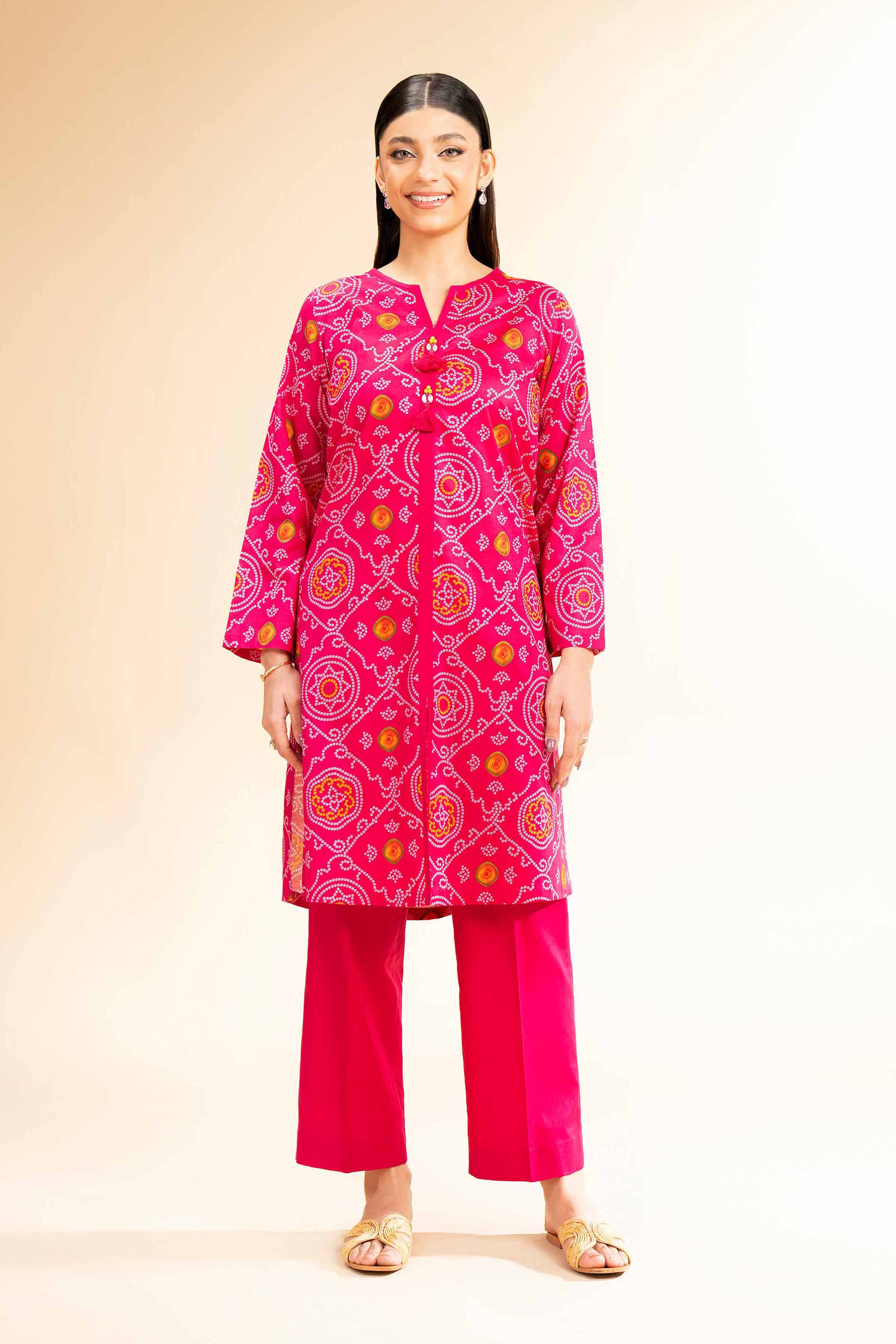 2 Piece - Printed Suit - 42501118 for Women - Unstitched Collection | Nishat | Shop Online