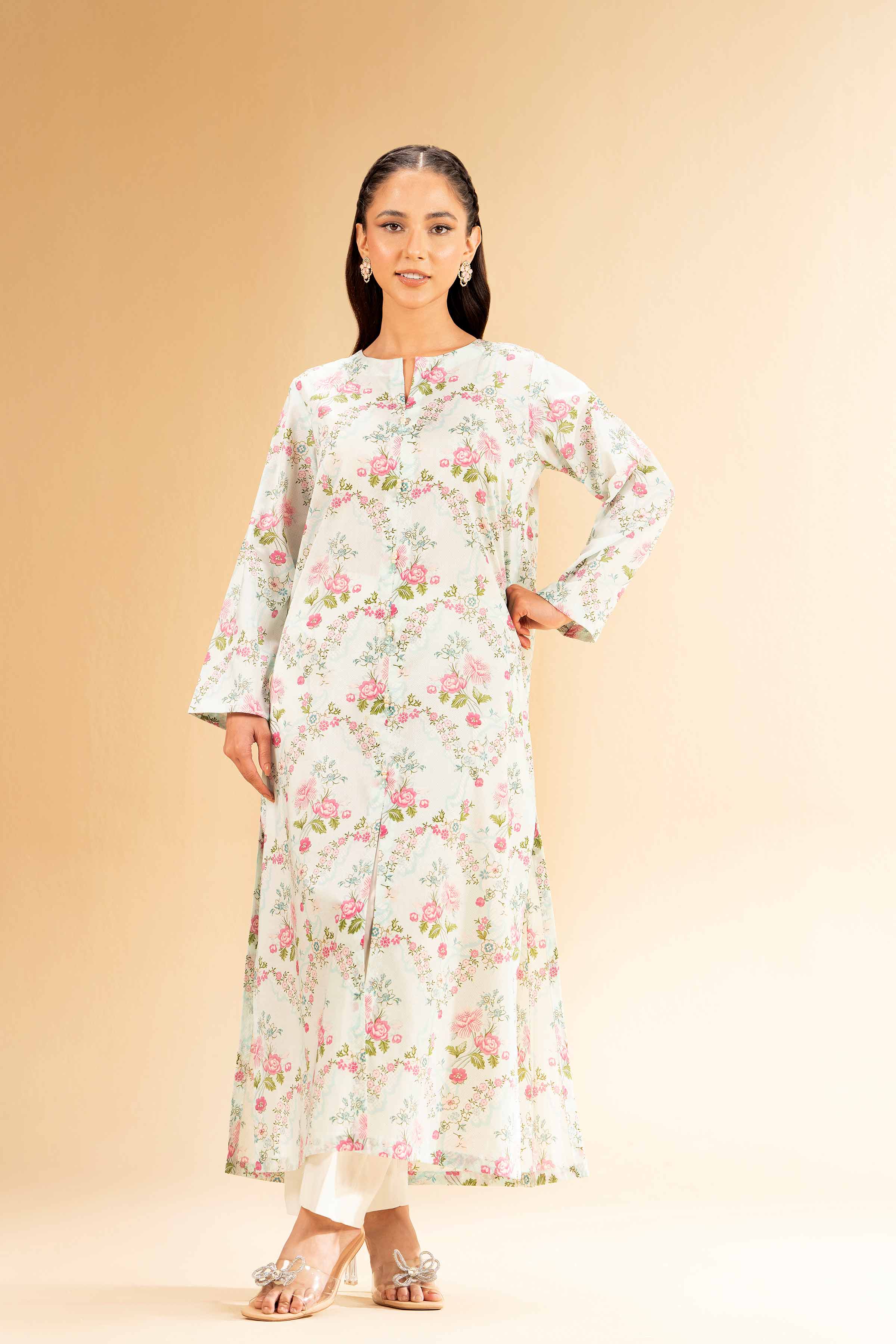 2 Piece - Printed Suit - 42501120 for Women - Unstitched Collection | Nishat | Shop Online