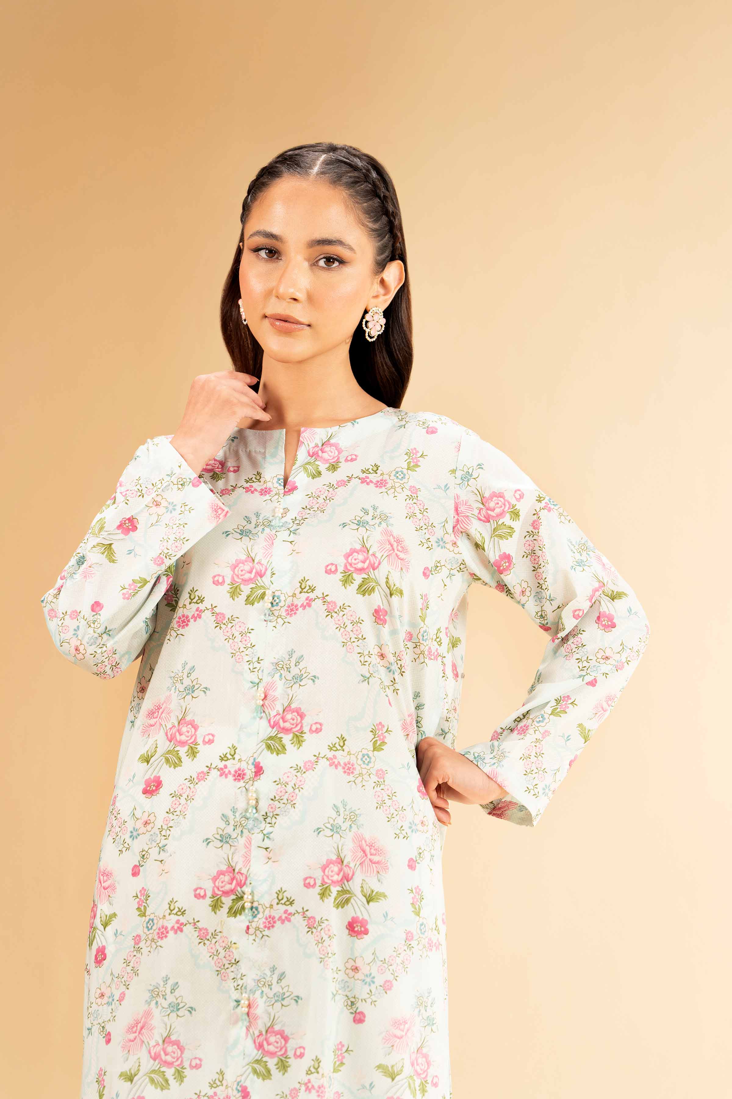 2 Piece - Printed Suit - 42501120 for Women - Unstitched Collection | Nishat | Shop Online