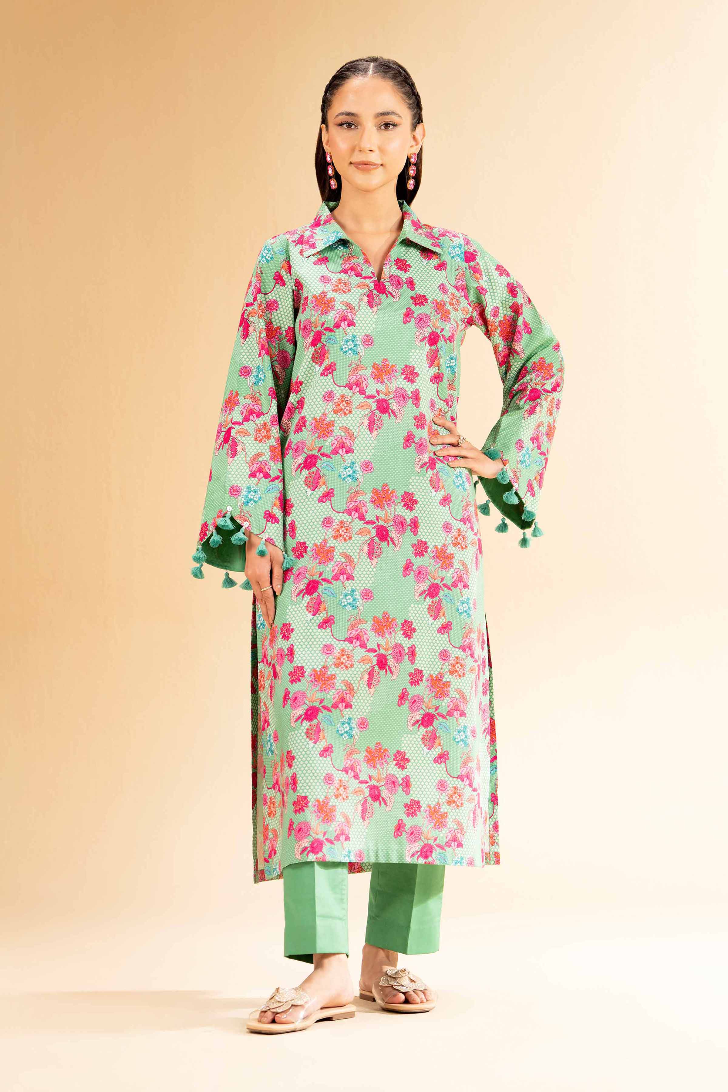 2 Piece - Printed Suit - 42501121 for Women - Unstitched Collection | Nishat | Shop Online