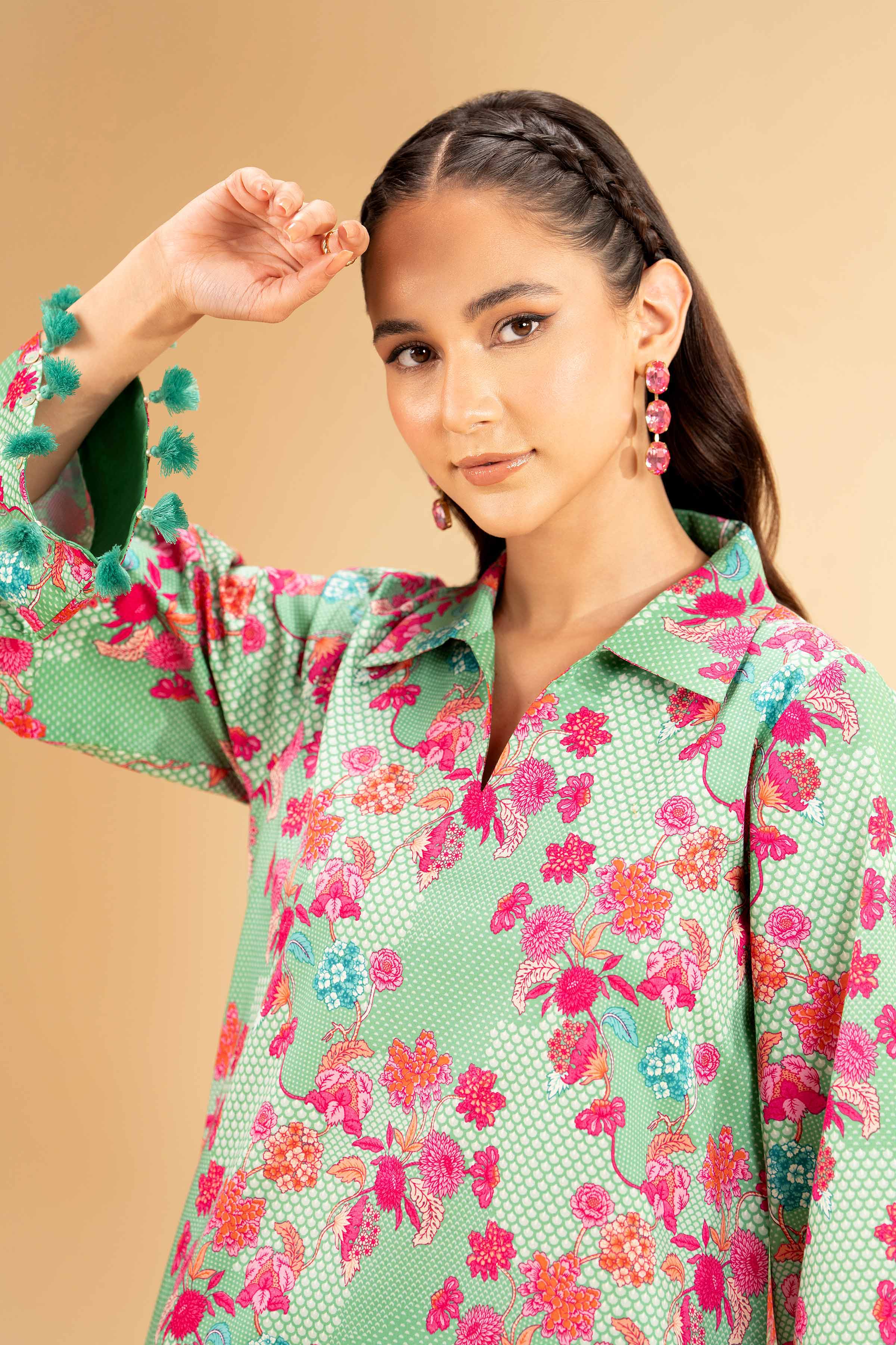 2 Piece - Printed Suit - 42501121 for Women - Unstitched Collection | Nishat | Shop Online