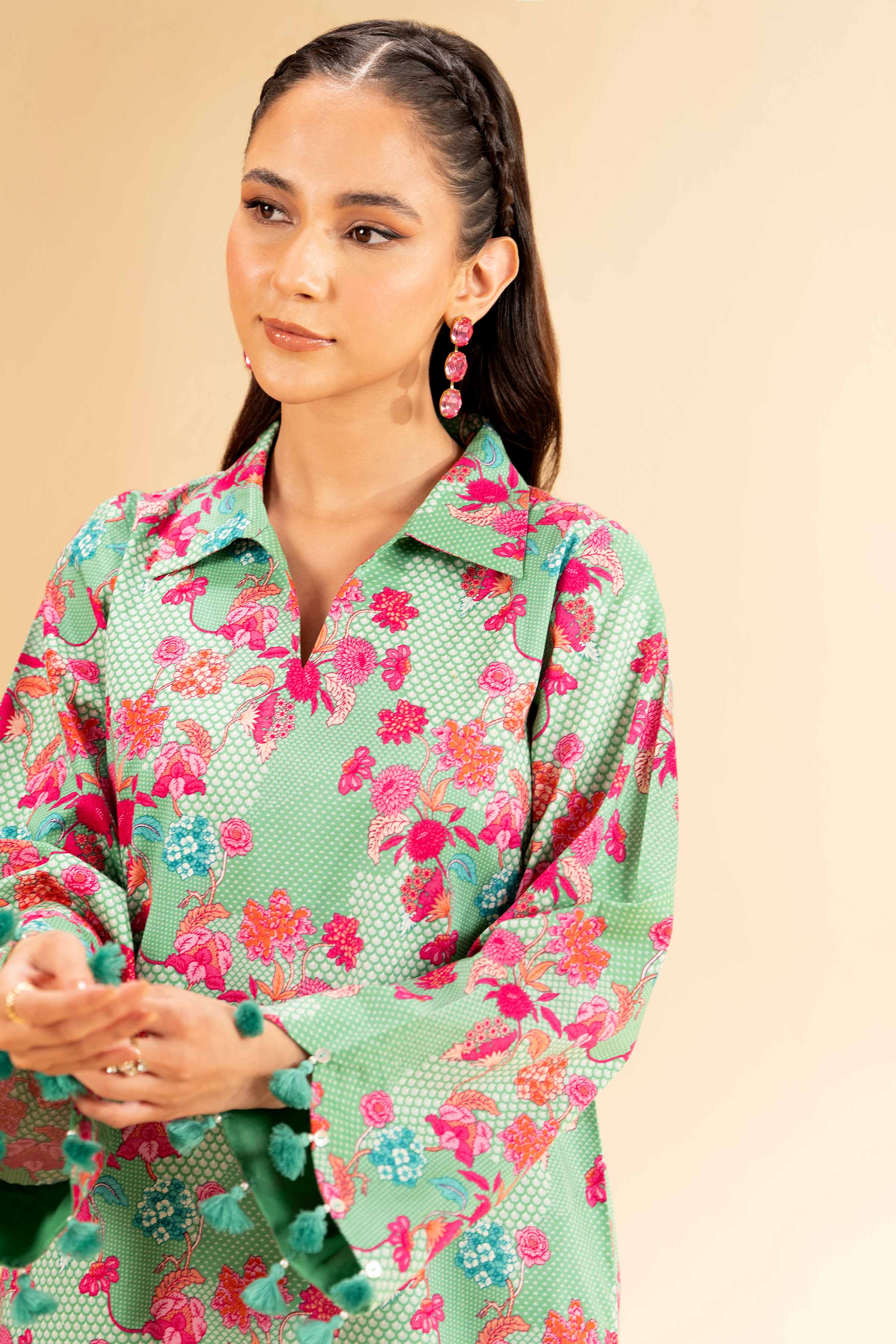 2 Piece - Printed Suit - 42501121 for Women - Unstitched Collection | Nishat | Shop Online