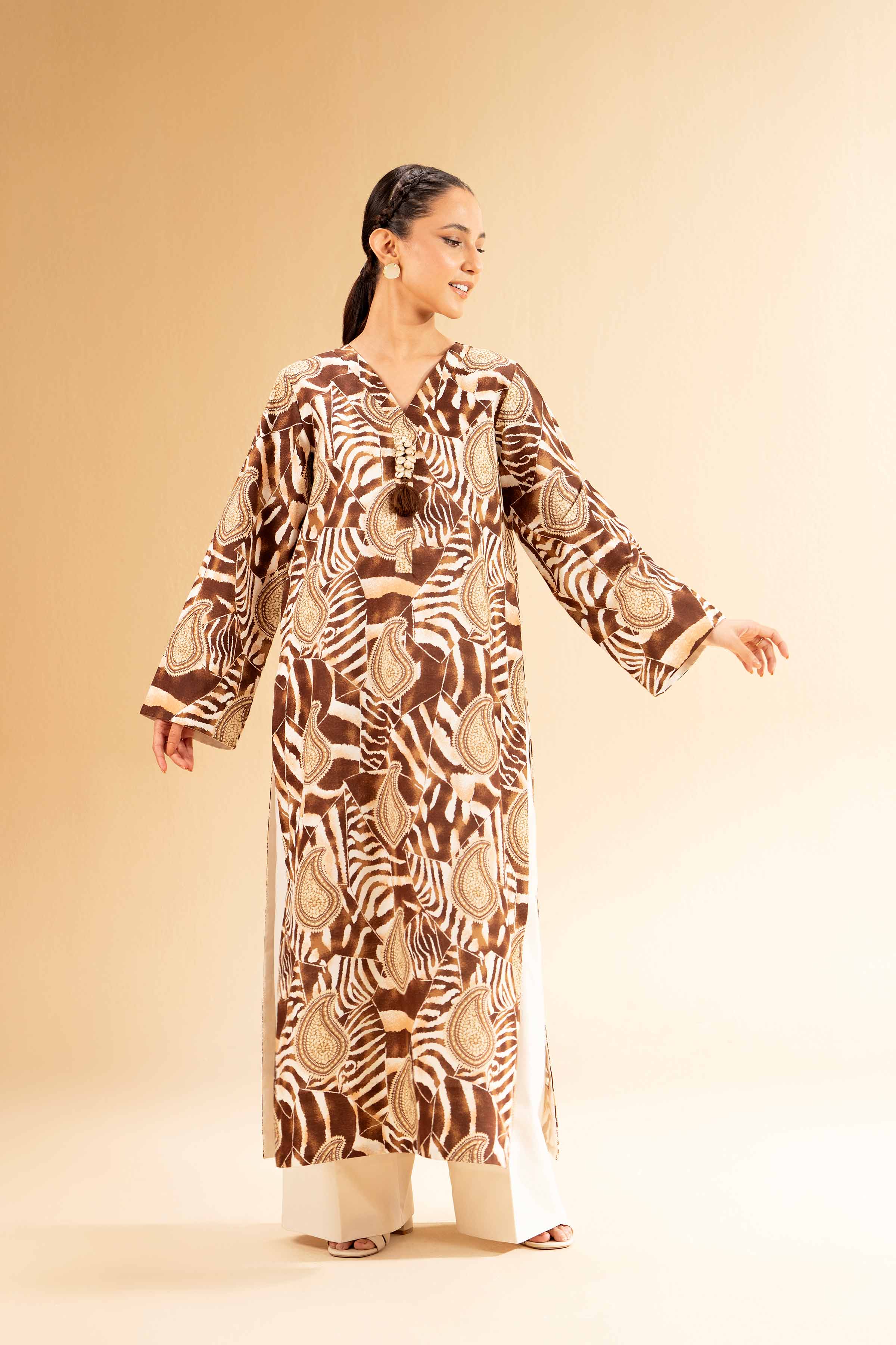 2 Piece - Printed Suit - 42501124 for Women - Unstitched Collection | Nishat | Shop Online