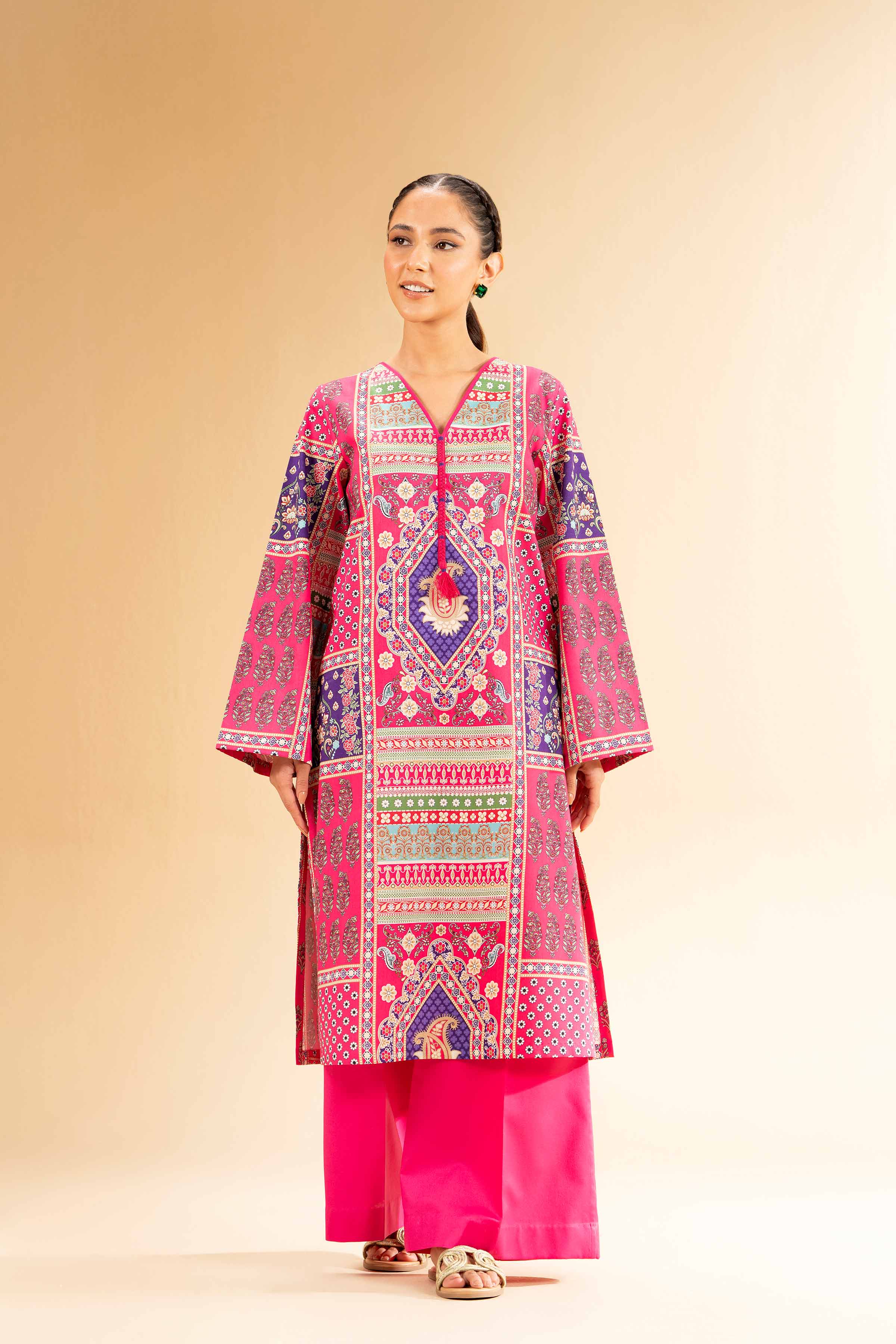 2 Piece - Printed Suit - 42501125 for Women - Unstitched Collection | Nishat | Shop Online
