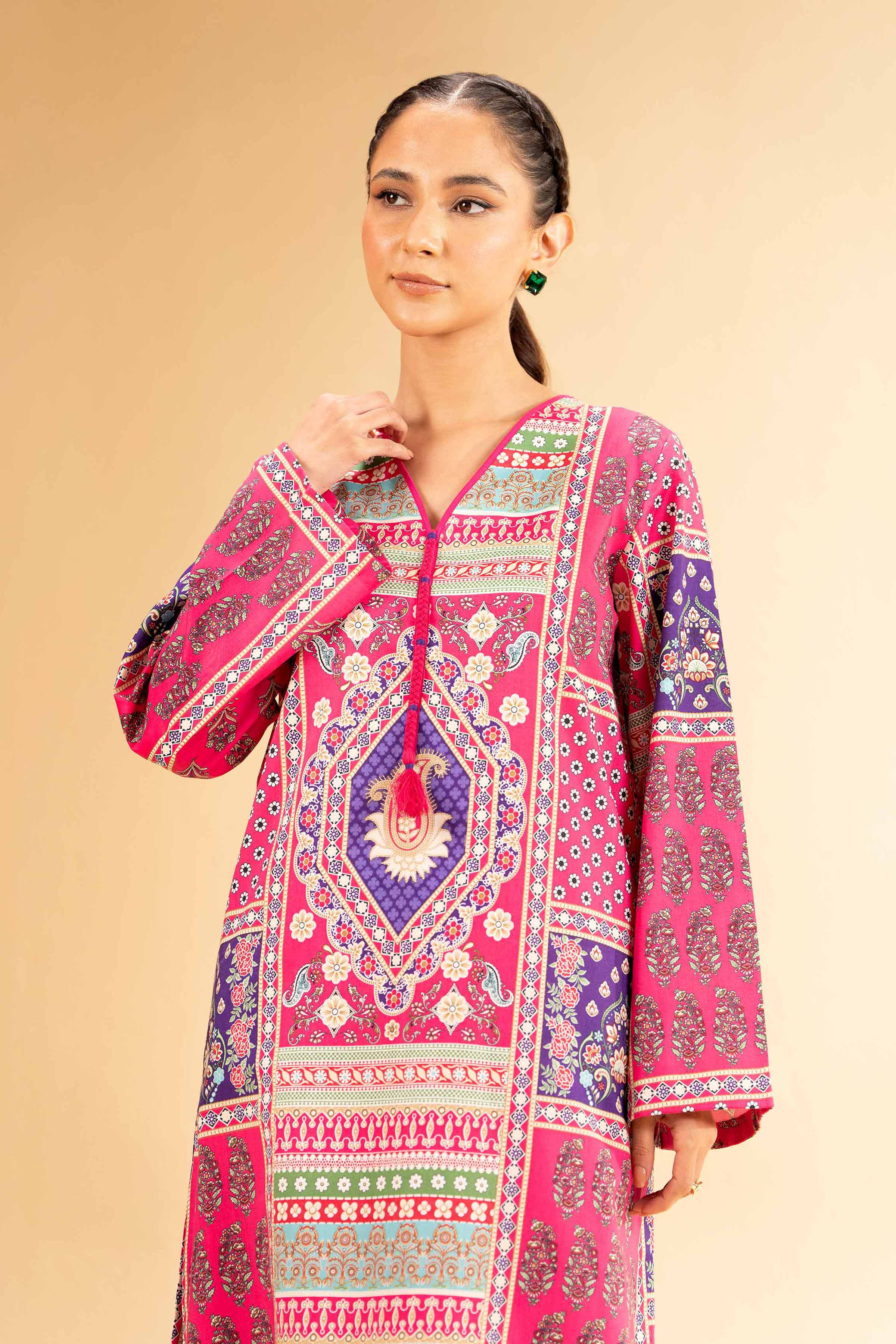 2 Piece - Printed Suit - 42501125 for Women - Unstitched Collection | Nishat | Shop Online