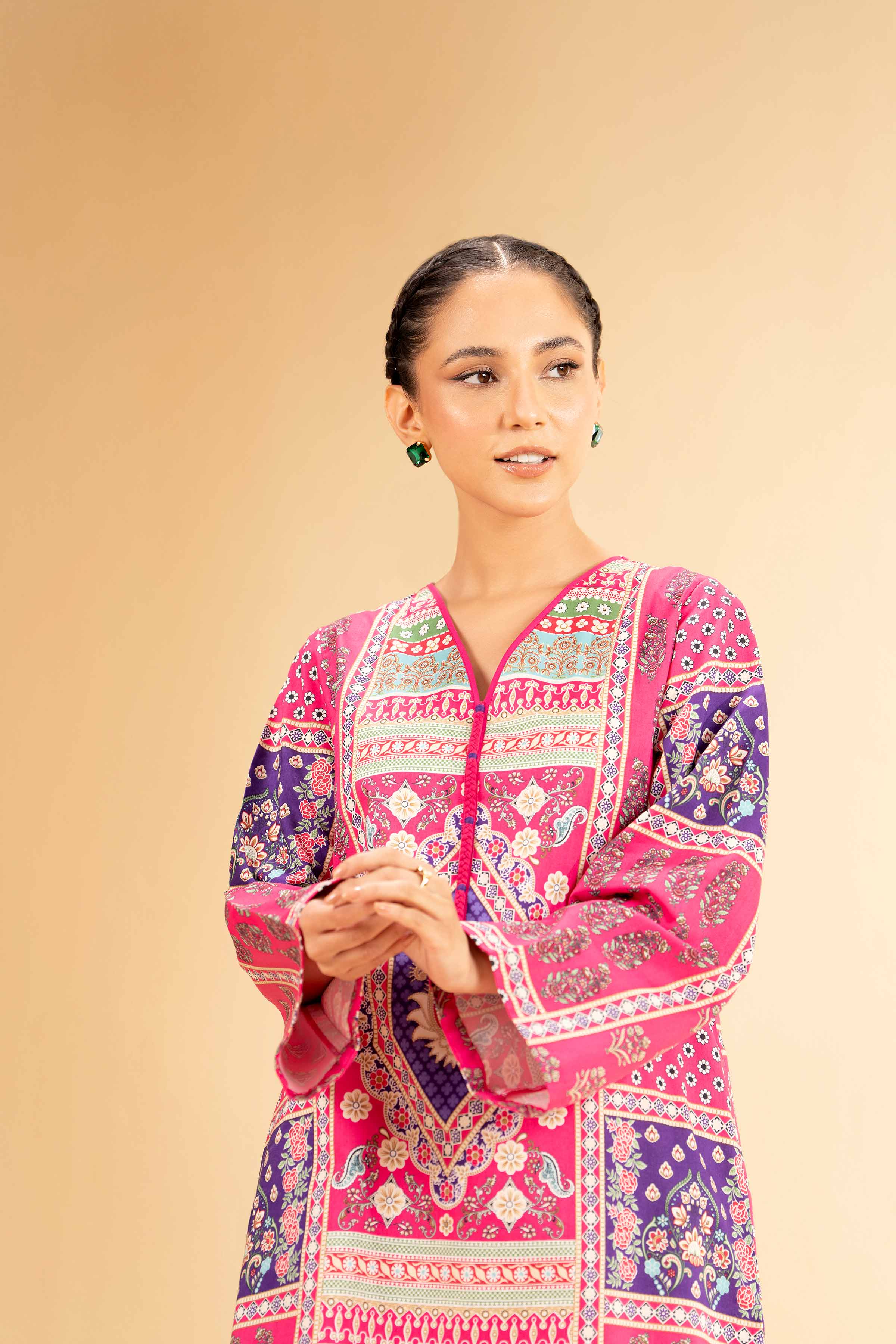 2 Piece - Printed Suit - 42501125 for Women - Unstitched Collection | Nishat | Shop Online