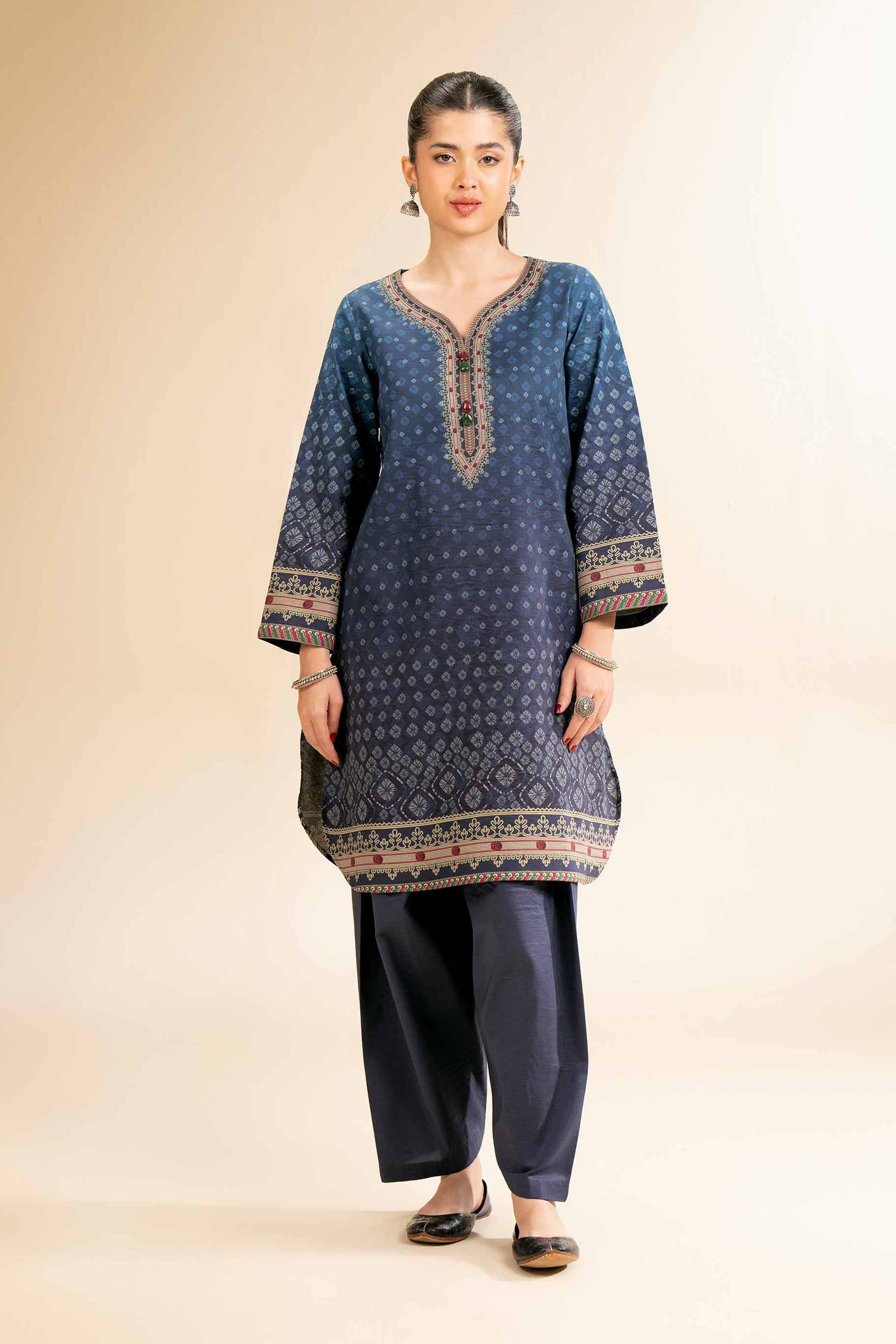 2 Piece - Digital Printed Suit - 42501131 for Women - Unstitched Collection | Nishat | Shop Online