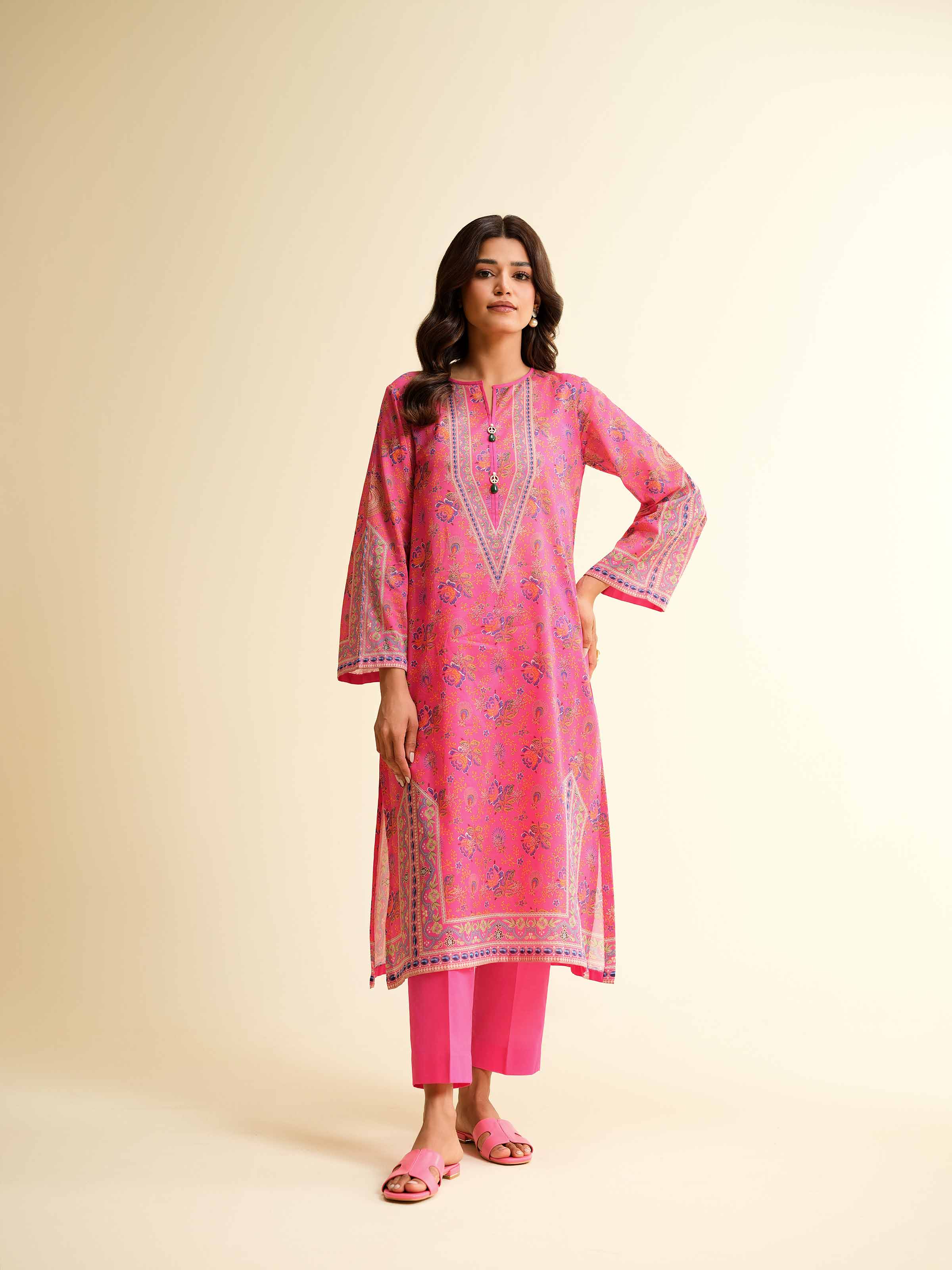 2 Piece - Digital Printed Suit - 42501135 for Women - Unstitched Collection | Nishat | Shop Online
