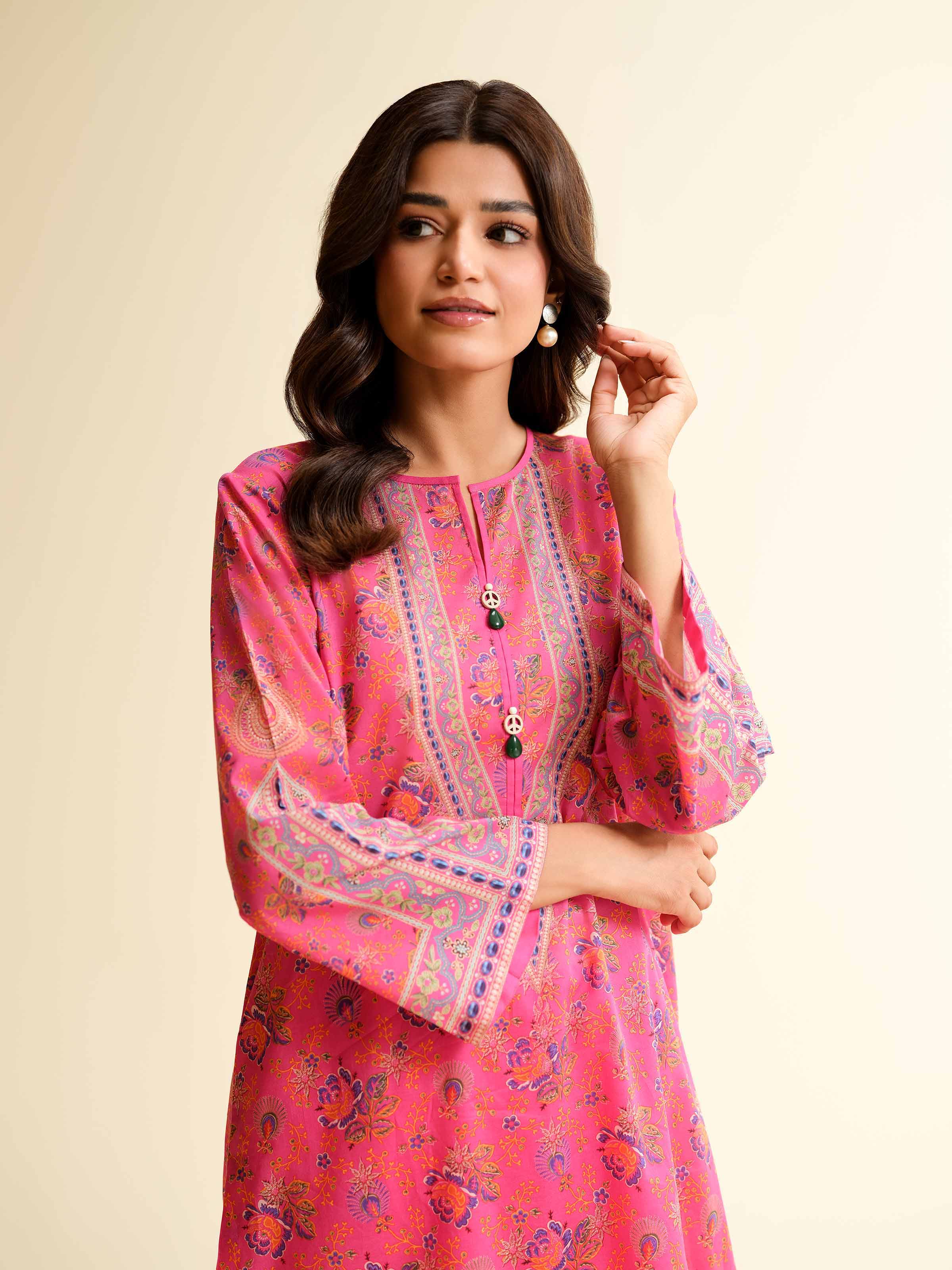 2 Piece - Digital Printed Suit - 42501135 for Women - Unstitched Collection | Nishat | Shop Online