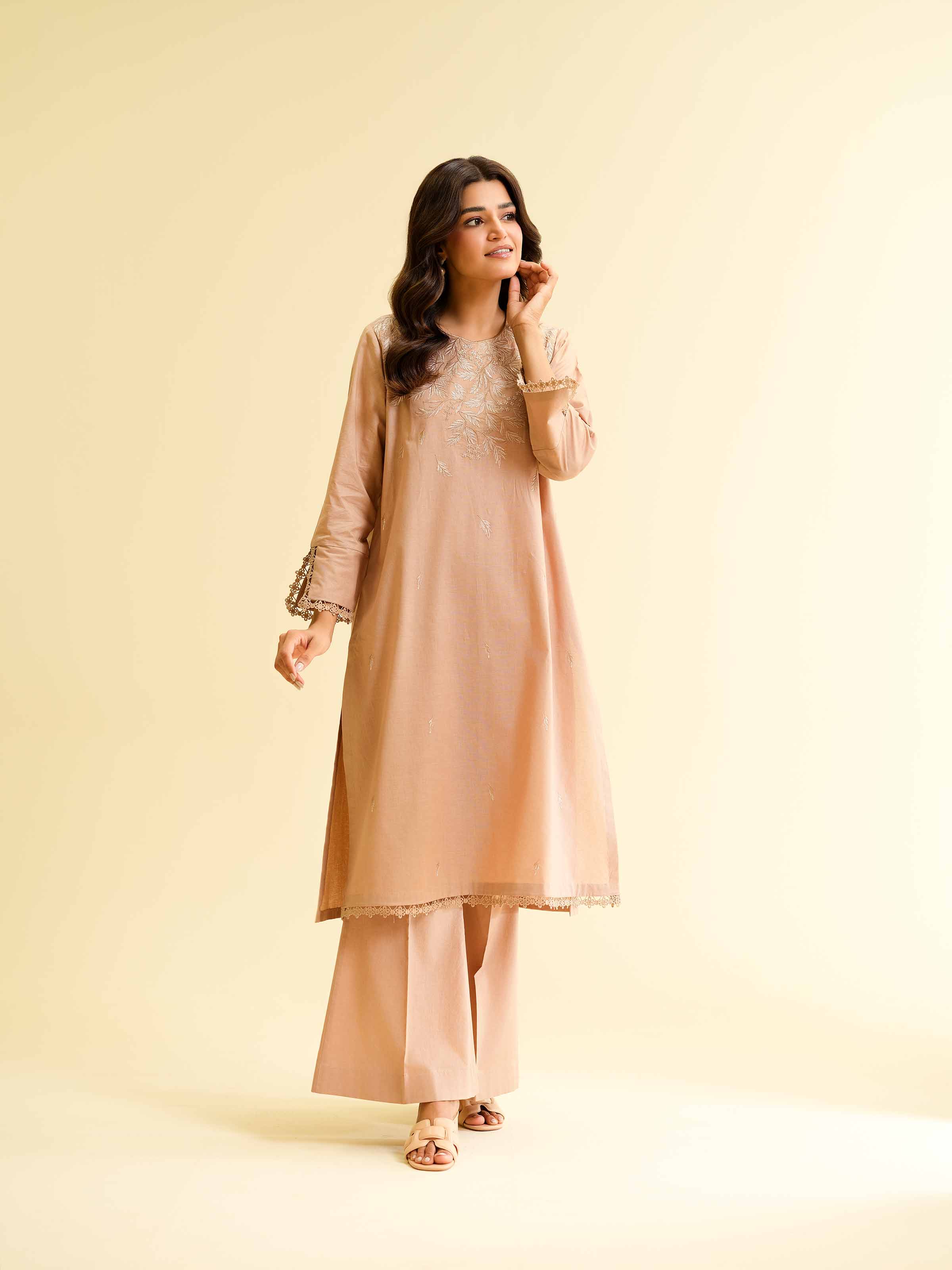 2 Piece - Dyed Embroidered Suit - 42501136 for Women - Unstitched Collection | Nishat | Shop Online
