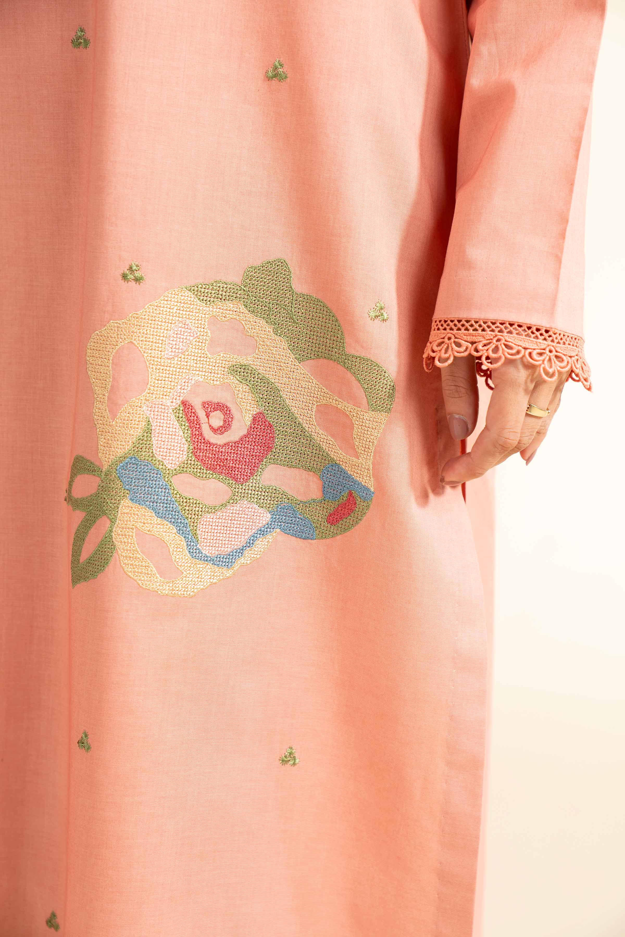 2 Piece - Dyed Embroidered Suit - 42501137 for Women - Unstitched Collection | Nishat | Shop Online