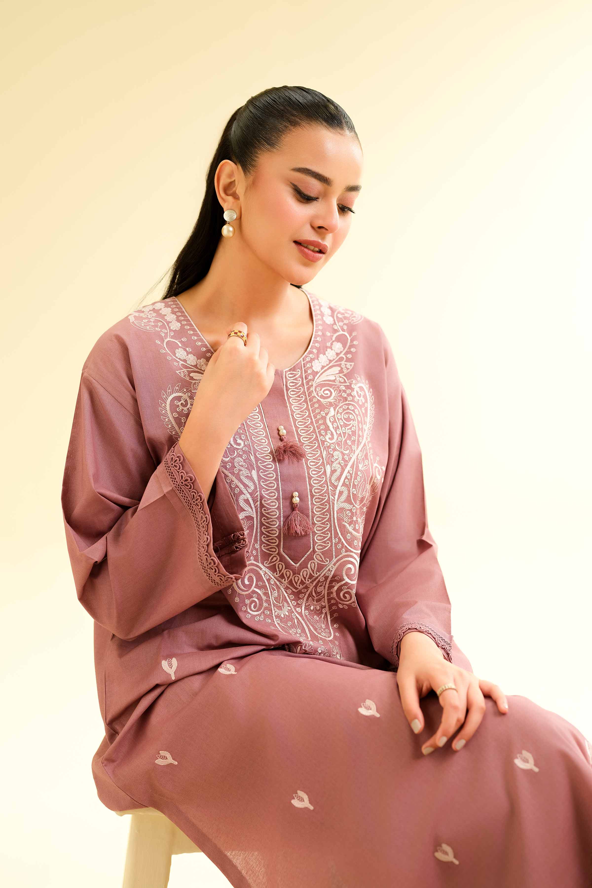 2 Piece - Dyed Embroidered Suit - 42501138 for Women - Unstitched Collection | Nishat | Shop Online