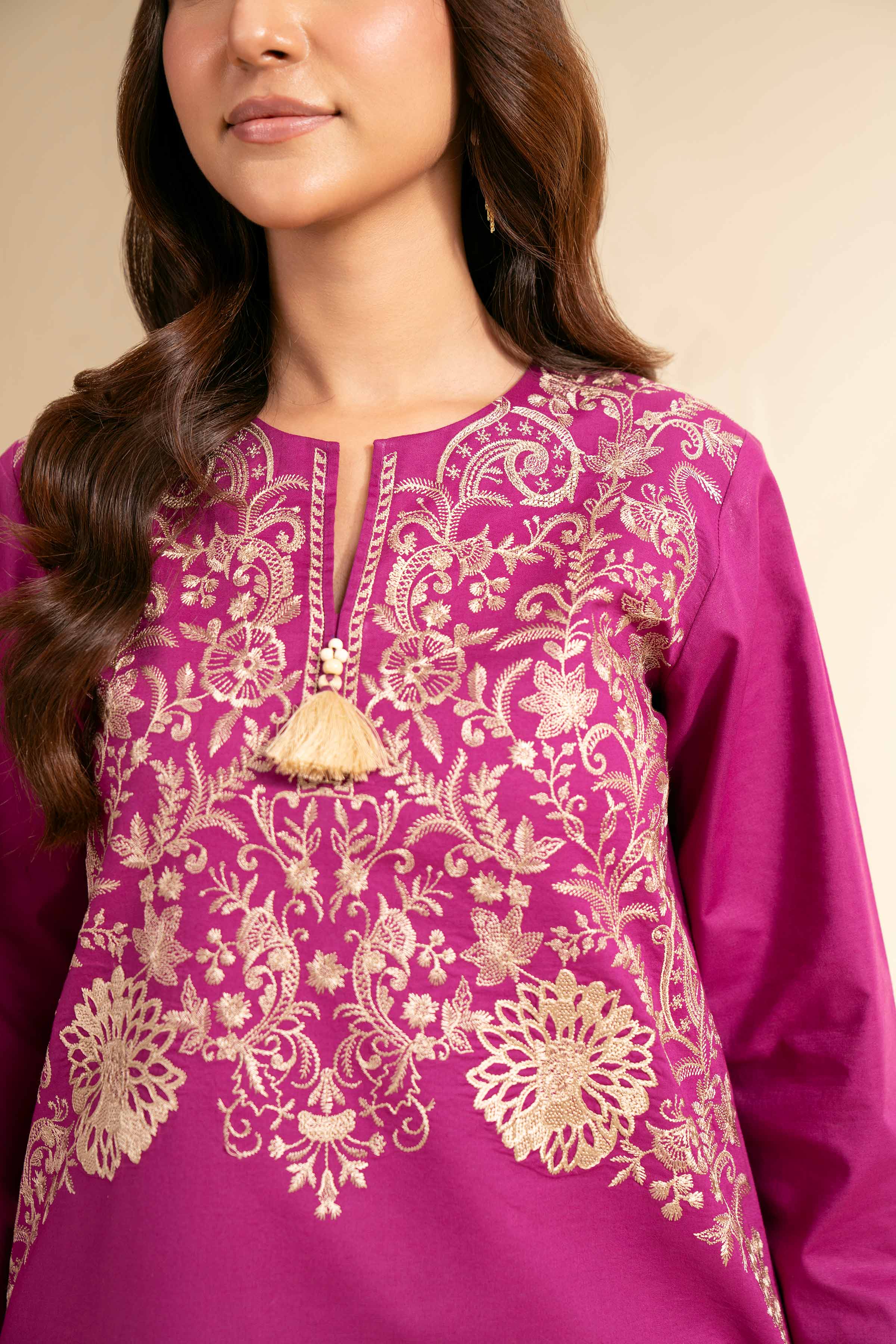 2 Piece - Dyed Embroidered Suit - 42501139 for Women - Unstitched Collection | Nishat | Shop Online