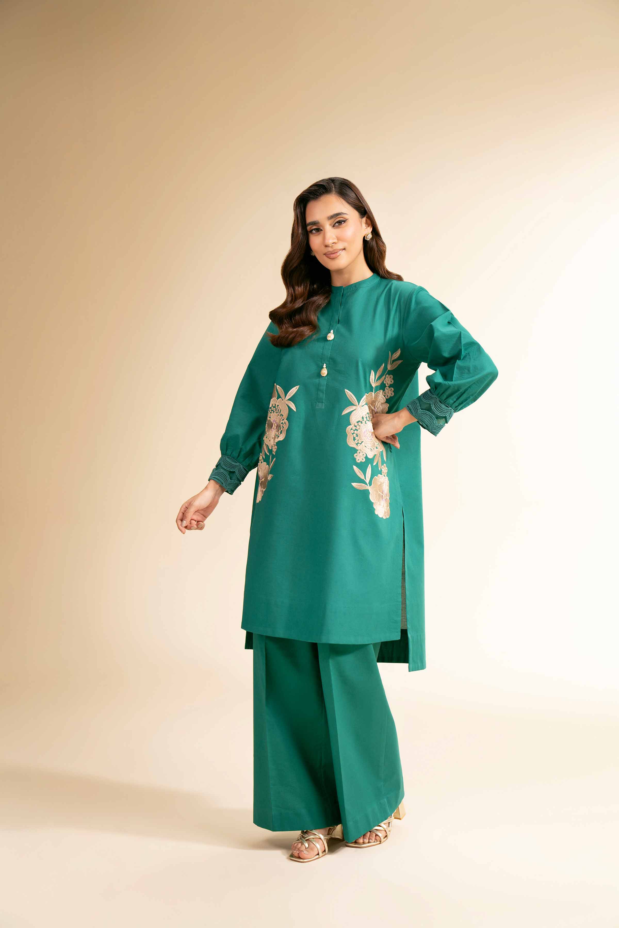 2 Piece - Dyed Embroidered Suit - 42501141 for Women - Unstitched Collection | Nishat | Shop Online