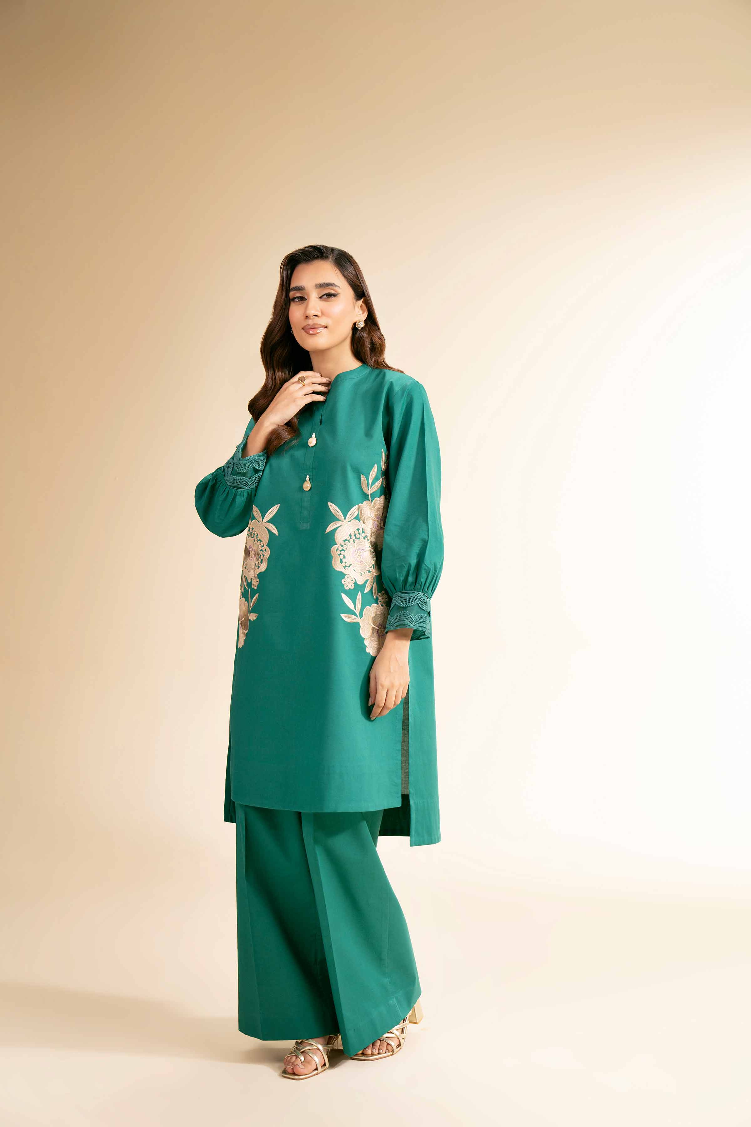 2 Piece - Dyed Embroidered Suit - 42501141 for Women - Unstitched Collection | Nishat | Shop Online
