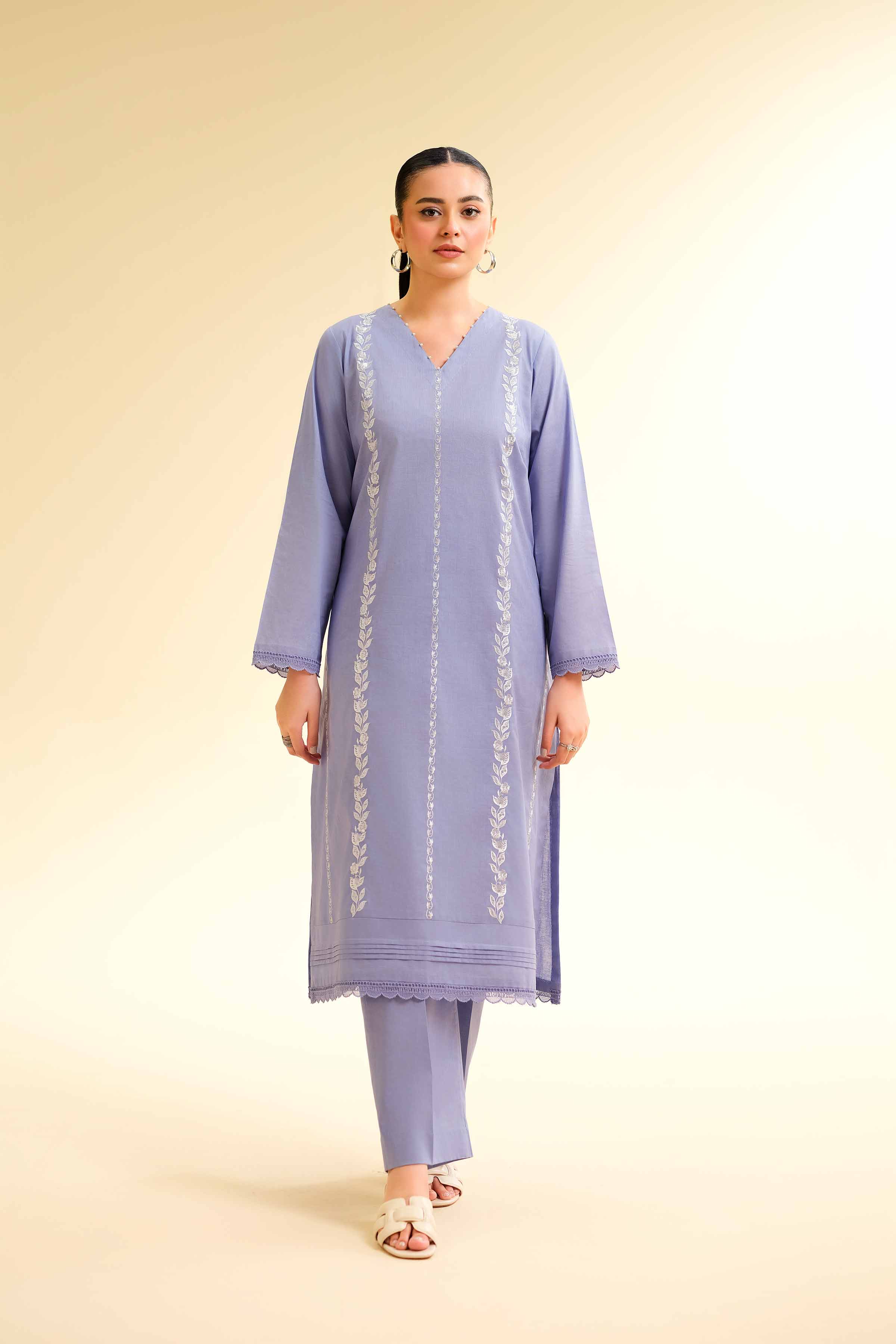 2 Piece - Dyed Embroidered Suit - 42501143 for Women - Unstitched Collection | Nishat | Shop Online