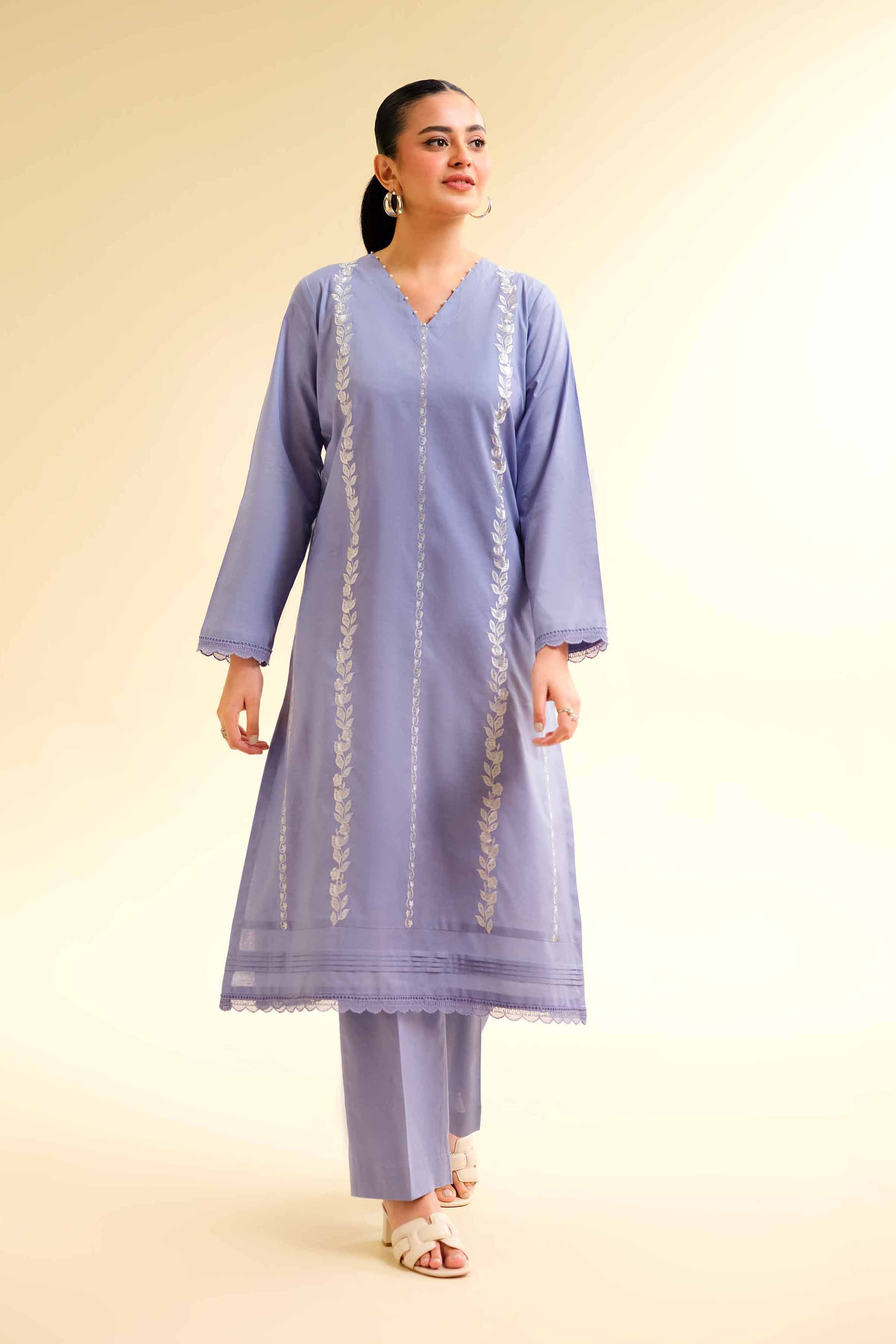 2 Piece - Dyed Embroidered Suit - 42501143 for Women - Unstitched Collection | Nishat | Shop Online