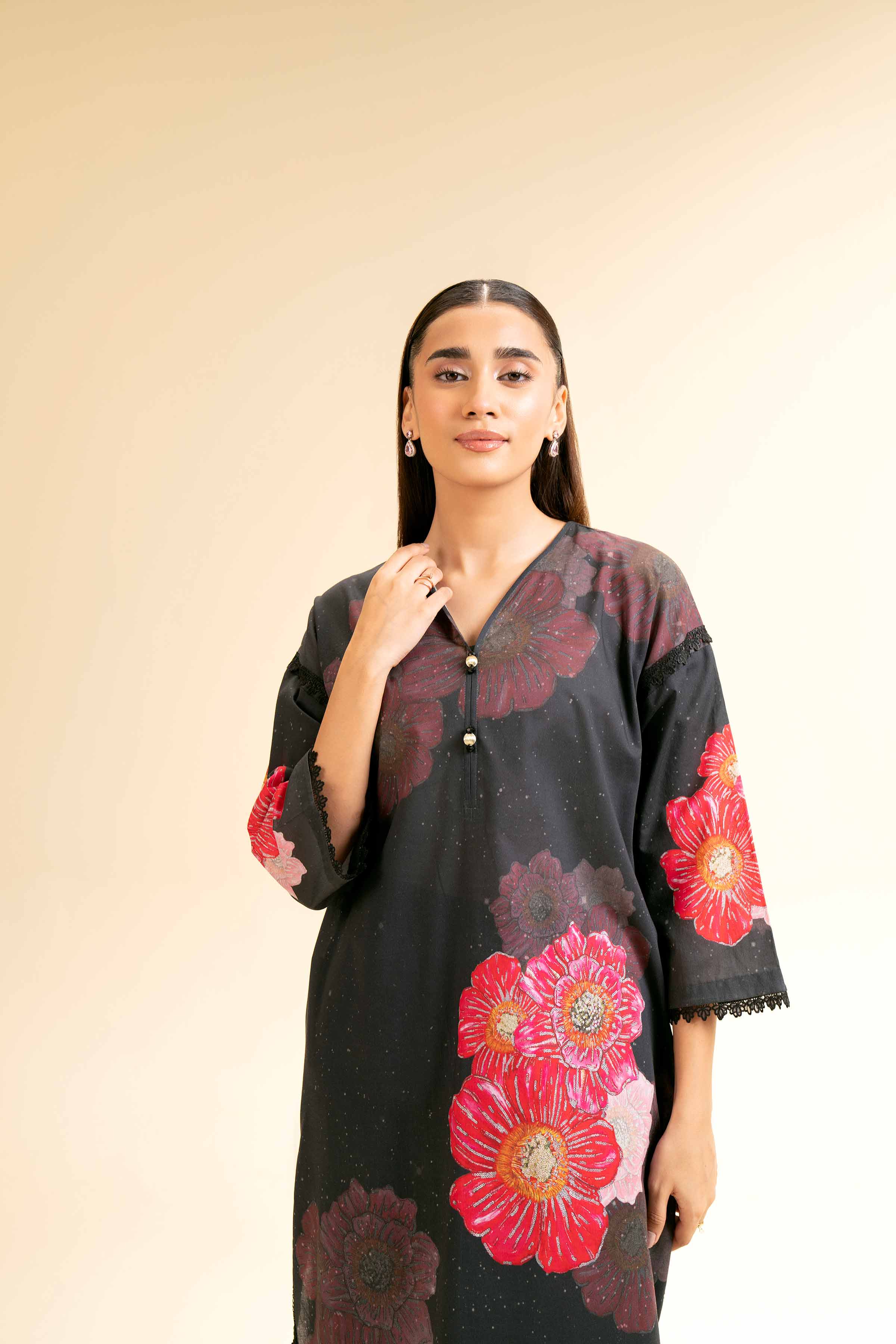 2 Piece - Digital Printed Embroidered Suit - 42501147 for Women - Unstitched Collection | Nishat | Shop Online