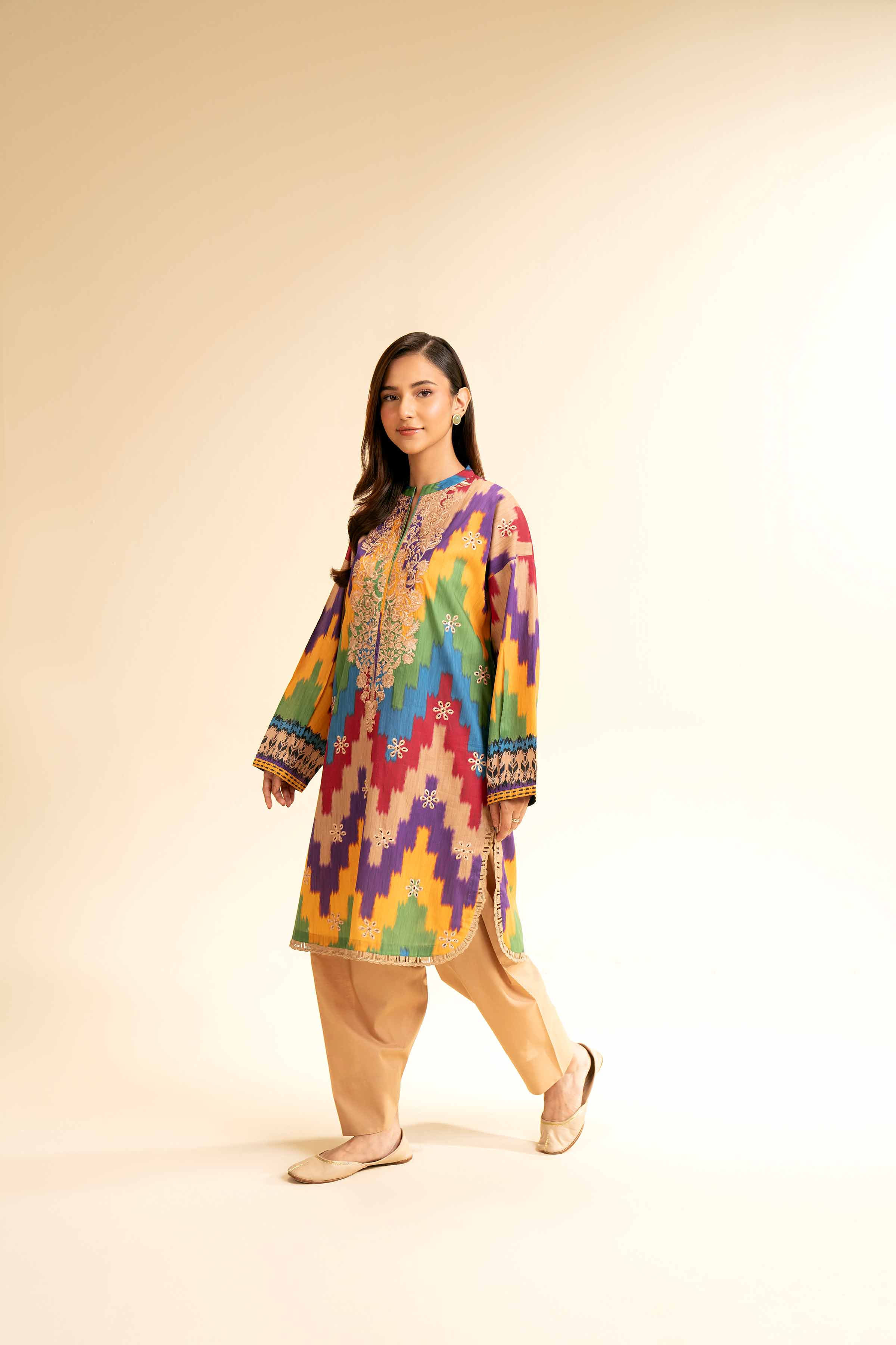 2 Piece - Digital Printed Embroidered Suit - 42501148 for Women - Unstitched Collection | Nishat | Shop Online