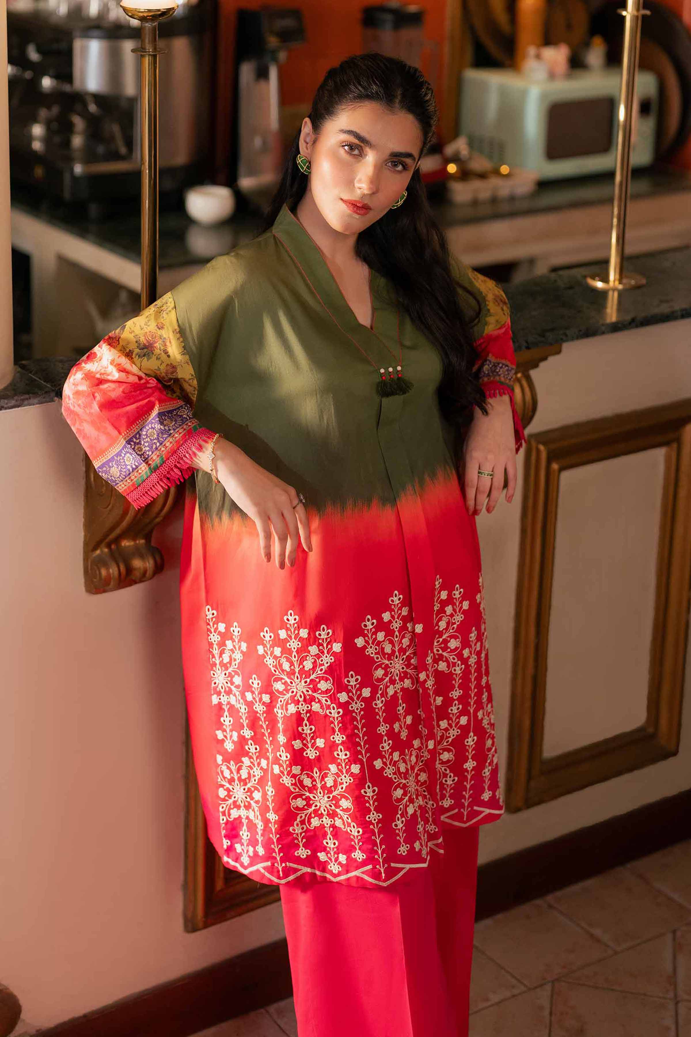 2 Piece - Digital Printed Embroidered Suit - 42501150 for Women - Unstitched Collection | Nishat | Shop Online