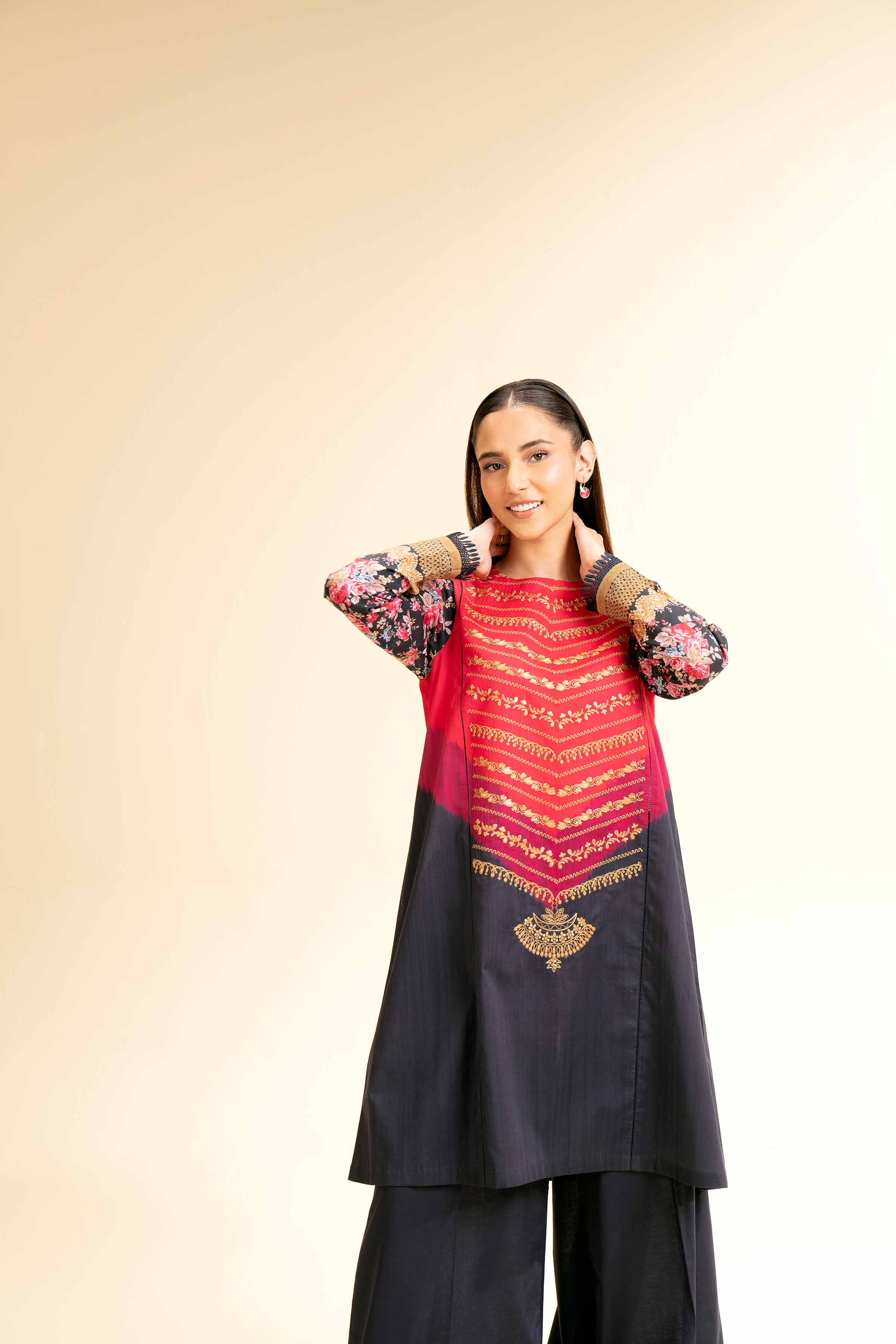 2 Piece - Digital Printed Embroidered Suit - 42501151 for Women - Unstitched Collection | Nishat | Shop Online