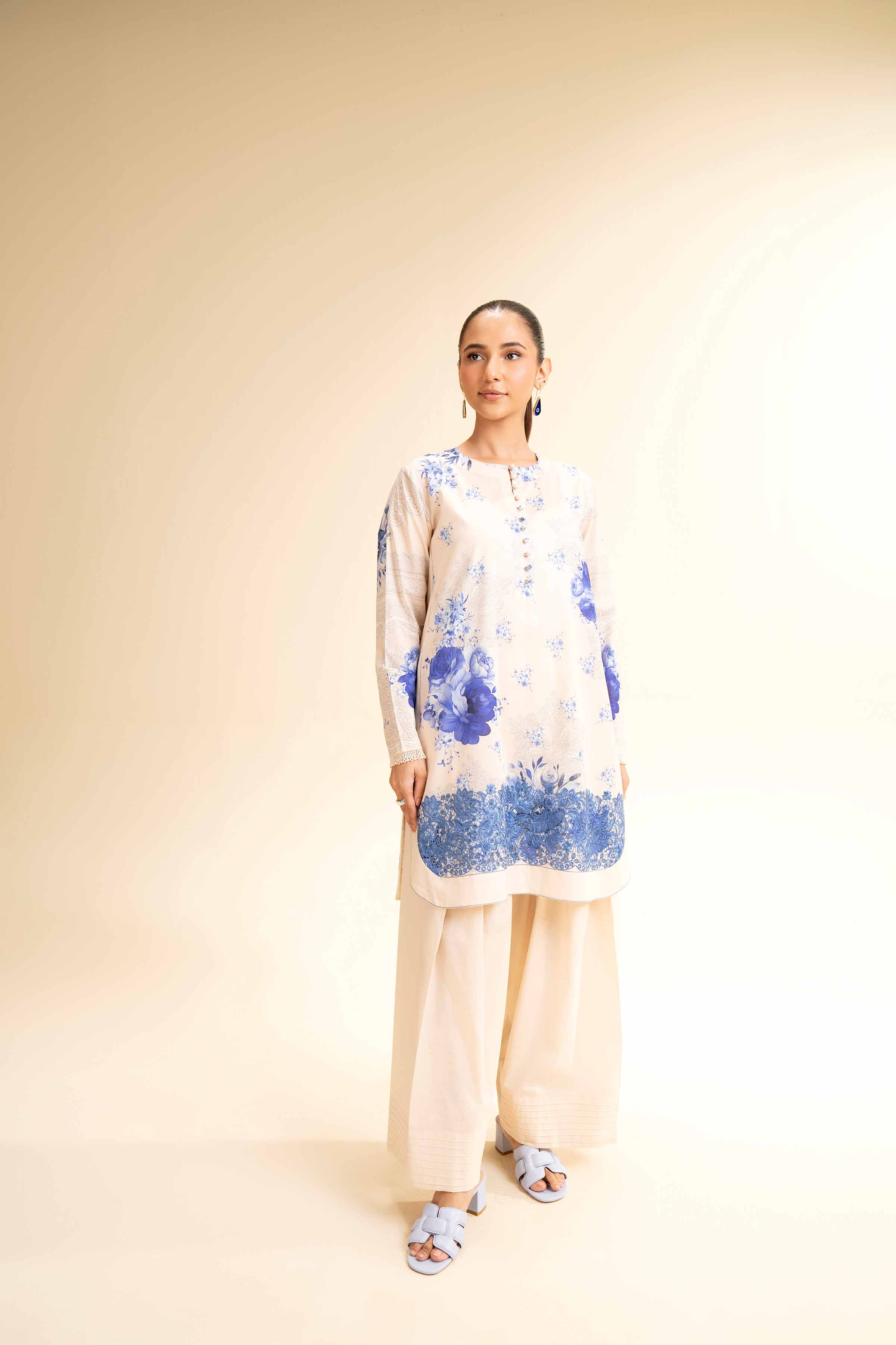 2 Piece - Digital Printed Embroidered Suit - 42501152 for Women - Unstitched Collection | Nishat | Shop Online