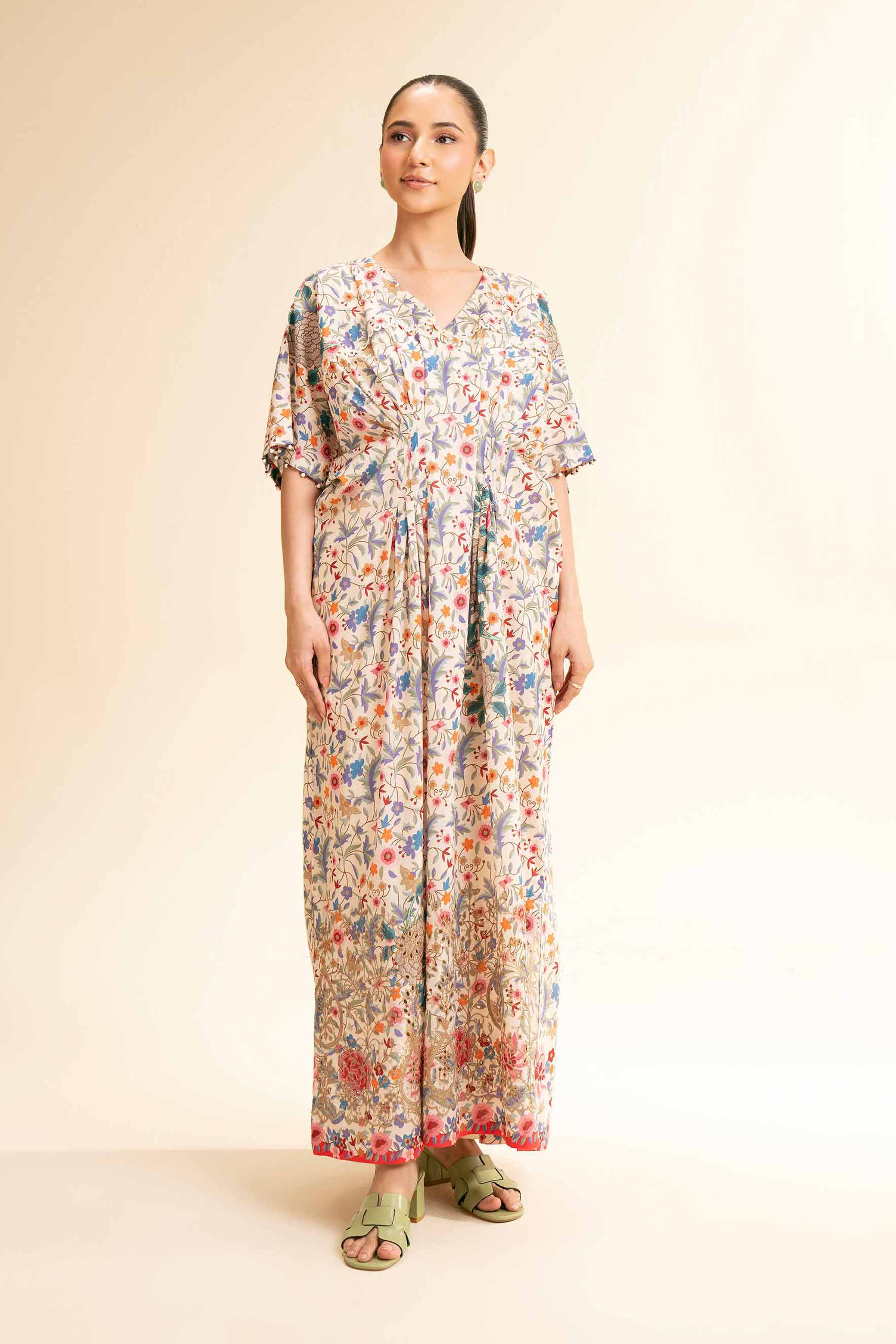 2 Piece - Digital Printed Embroidered Suit - 42501153 for Women - Unstitched Collection | Nishat | Shop Online