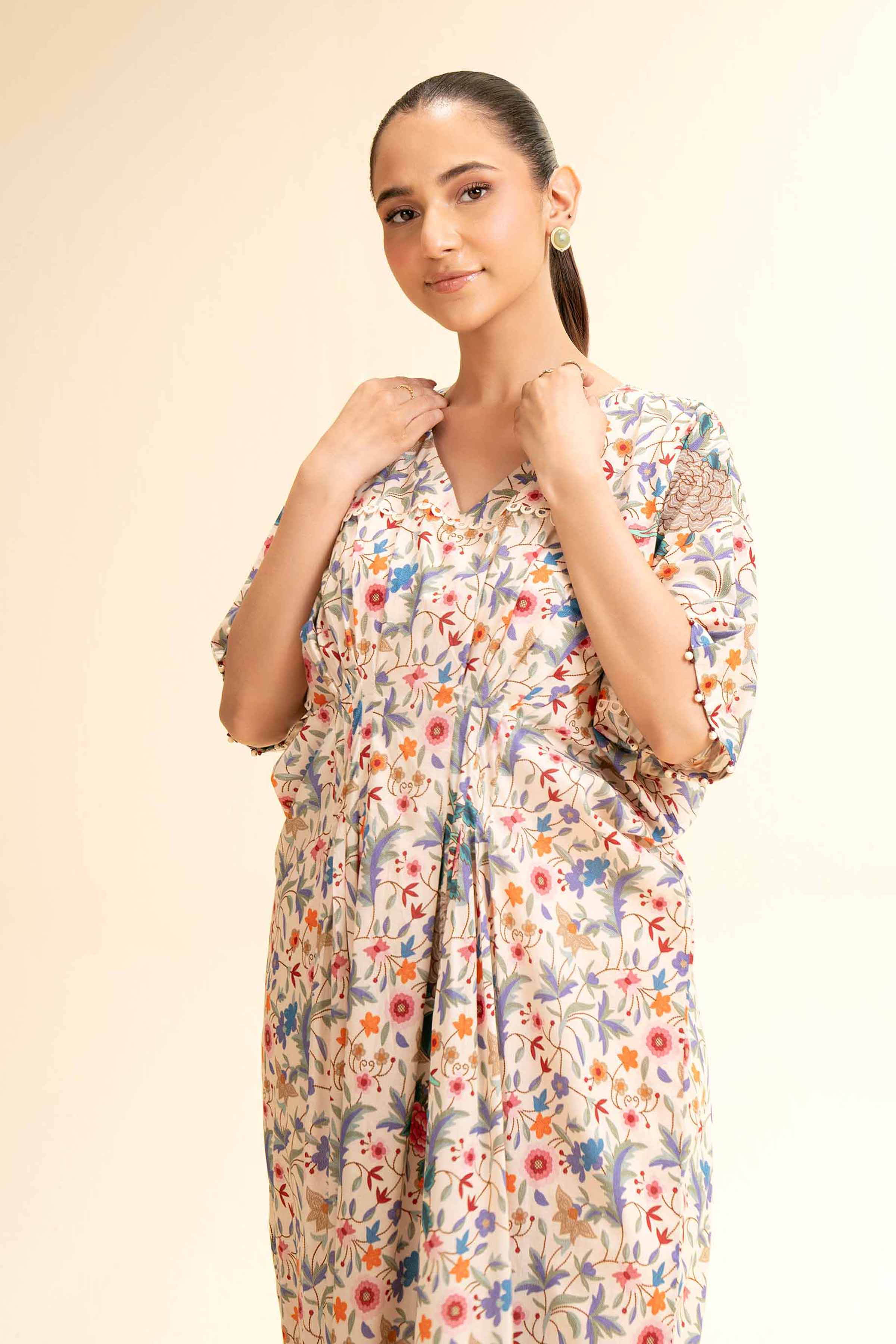 2 Piece - Digital Printed Embroidered Suit - 42501153 for Women - Unstitched Collection | Nishat | Shop Online