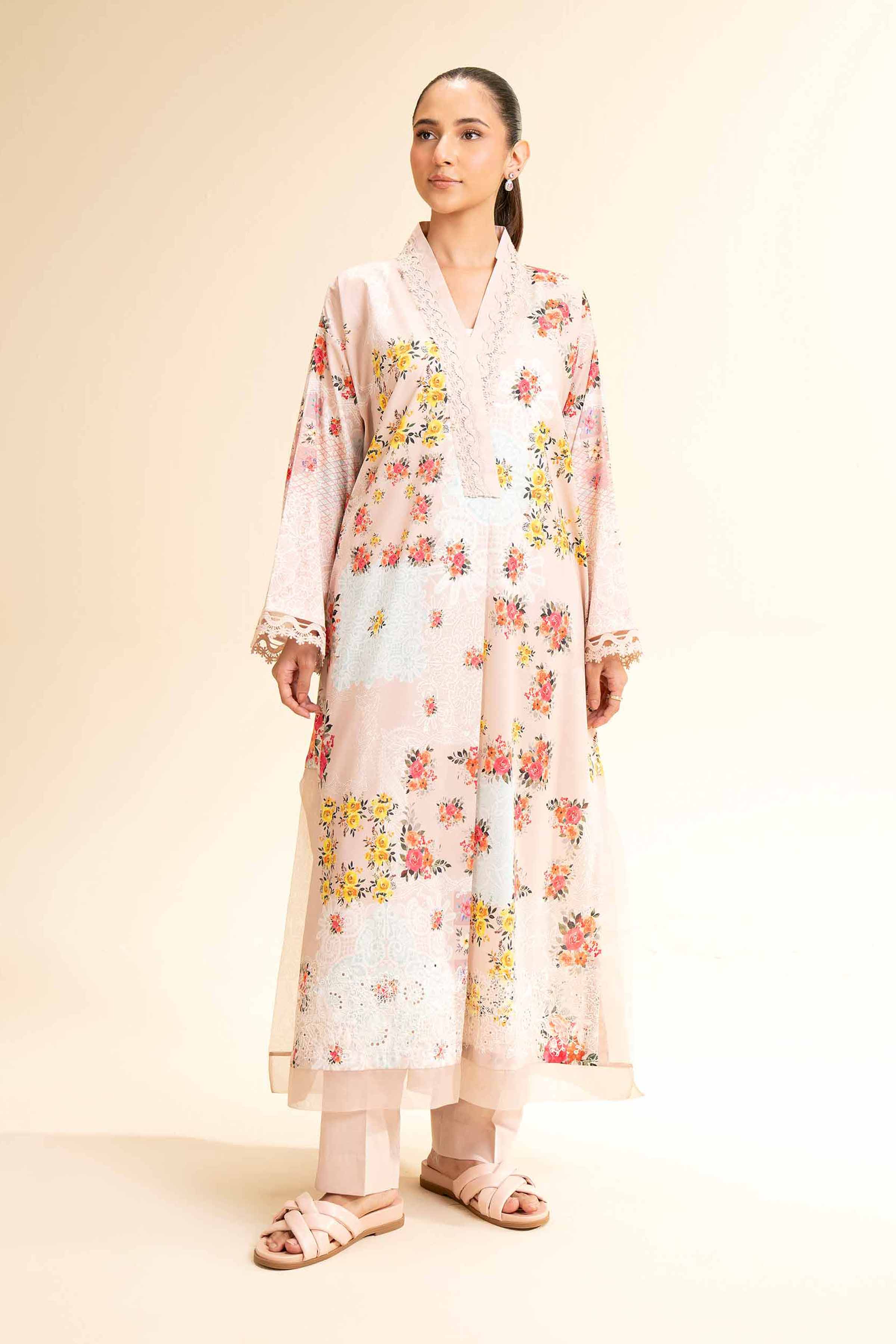 2 Piece - Digital Printed Embroidered Suit - 42501154 for Women - Unstitched Collection | Nishat | Shop Online
