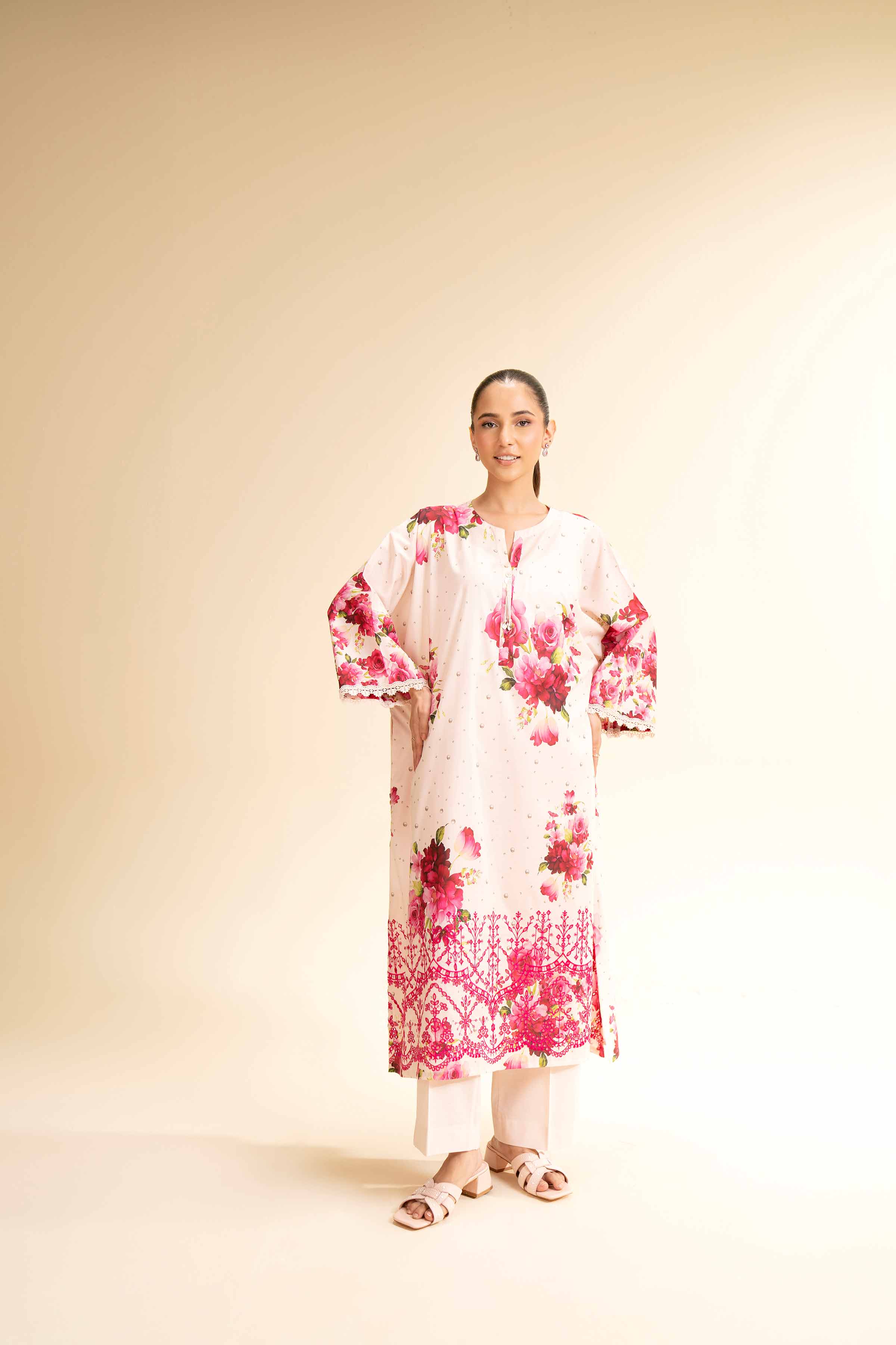 2 Piece - Digital Printed Embroidered Suit - 42501155 for Women - Unstitched Collection | Nishat | Shop Online