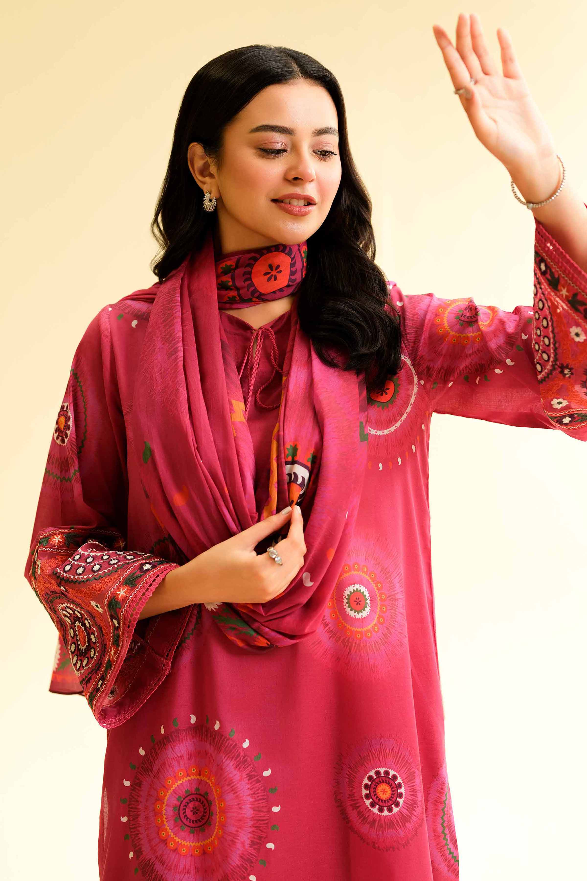 2 Piece - Printed Embroidered Suit - 42501156 for Women - Unstitched Collection | Nishat | Shop Online