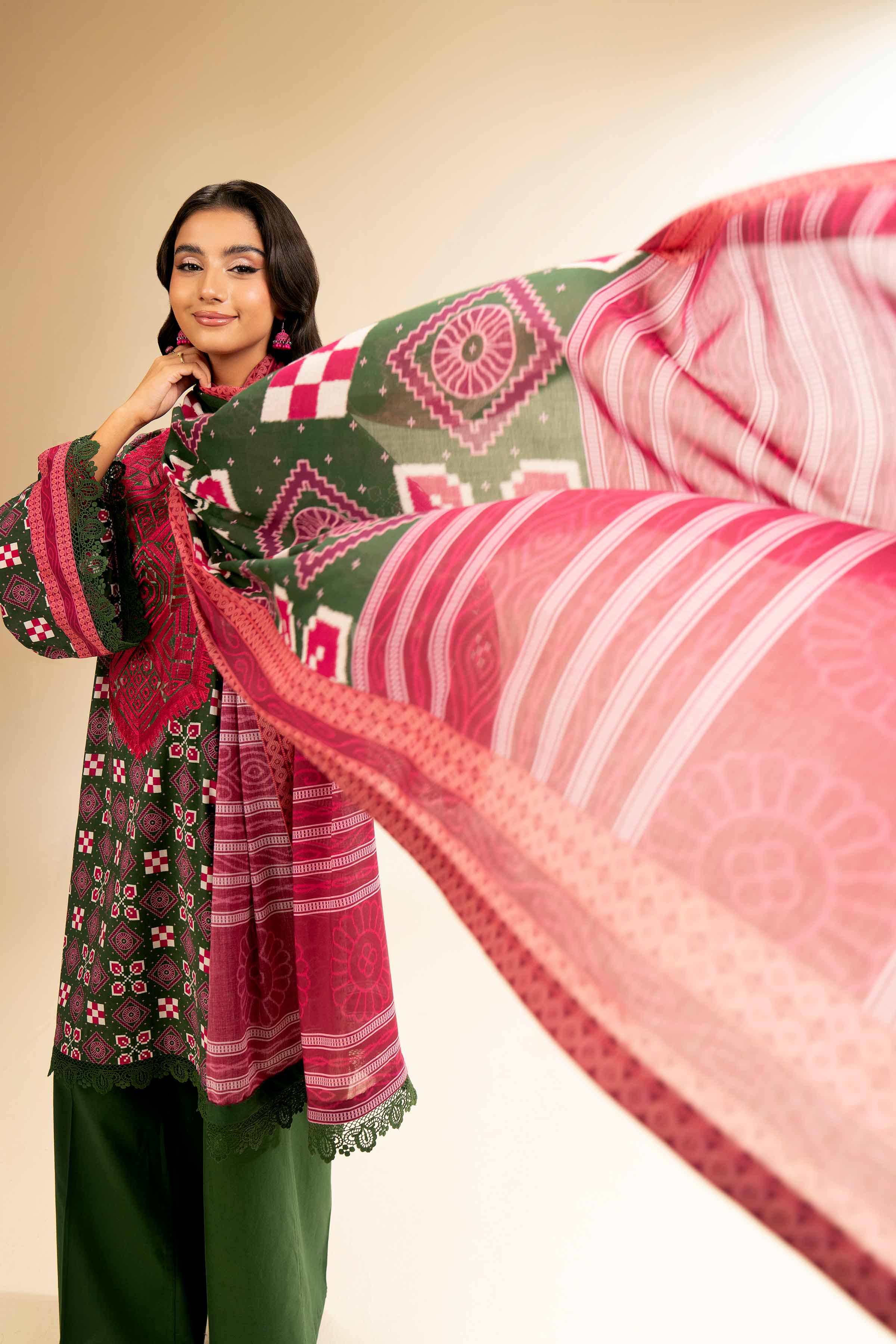 2 Piece - Printed Embroidered Suit - 42501158 for Women - Unstitched Collection | Nishat | Shop Online