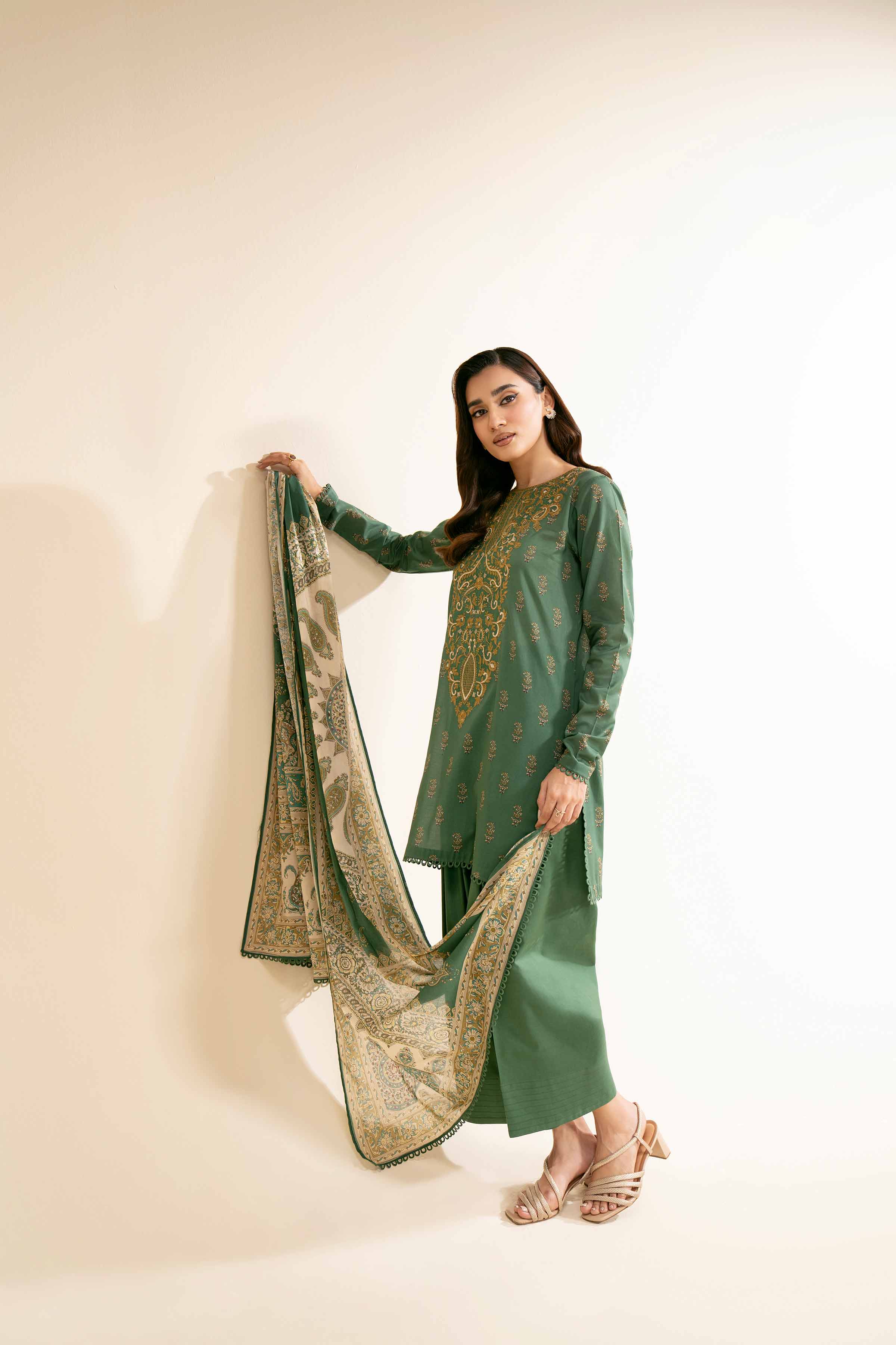 2 Piece - Printed Embroidered Suit - 42501159 for Women - Unstitched Collection | Nishat | Shop Online
