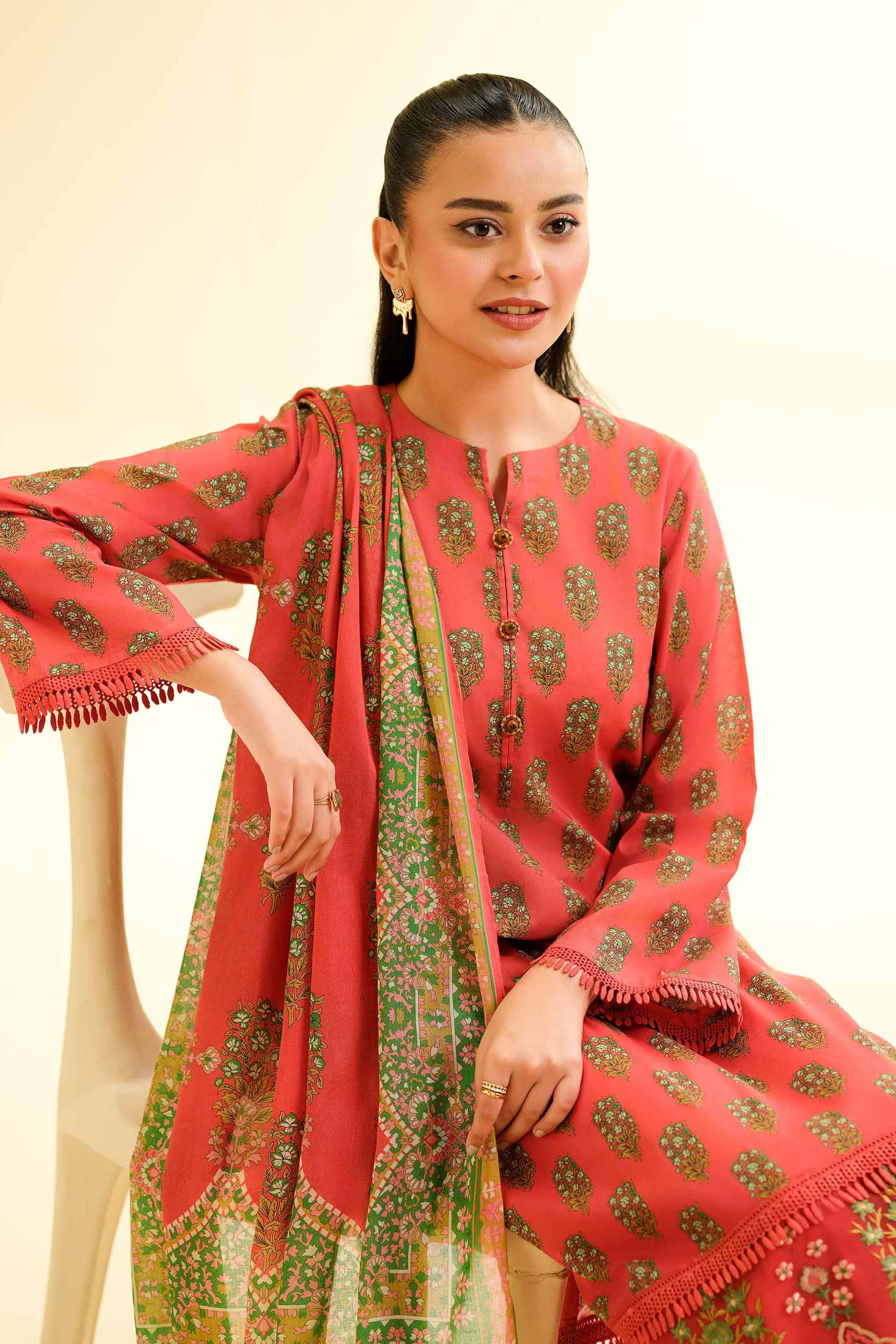 2 Piece - Printed Embroidered Suit - 42501160 for Women - Unstitched Collection | Nishat | Shop Online